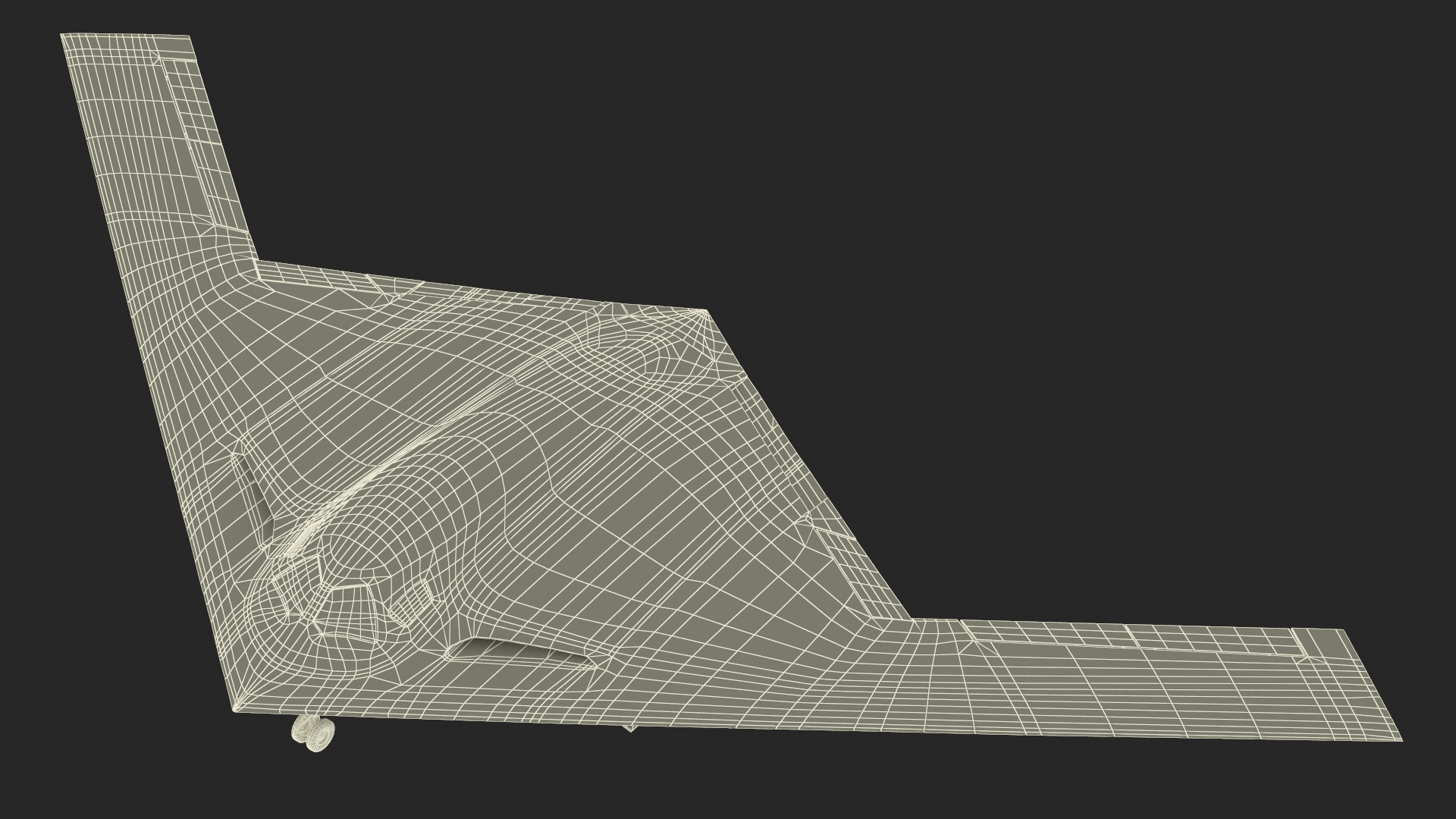 3D Long Range Strike Bomber Rigged