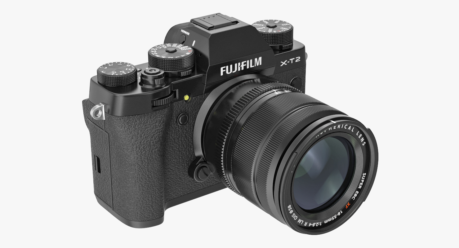 3D model Mirrorless Digital Camera Fuji X T2
