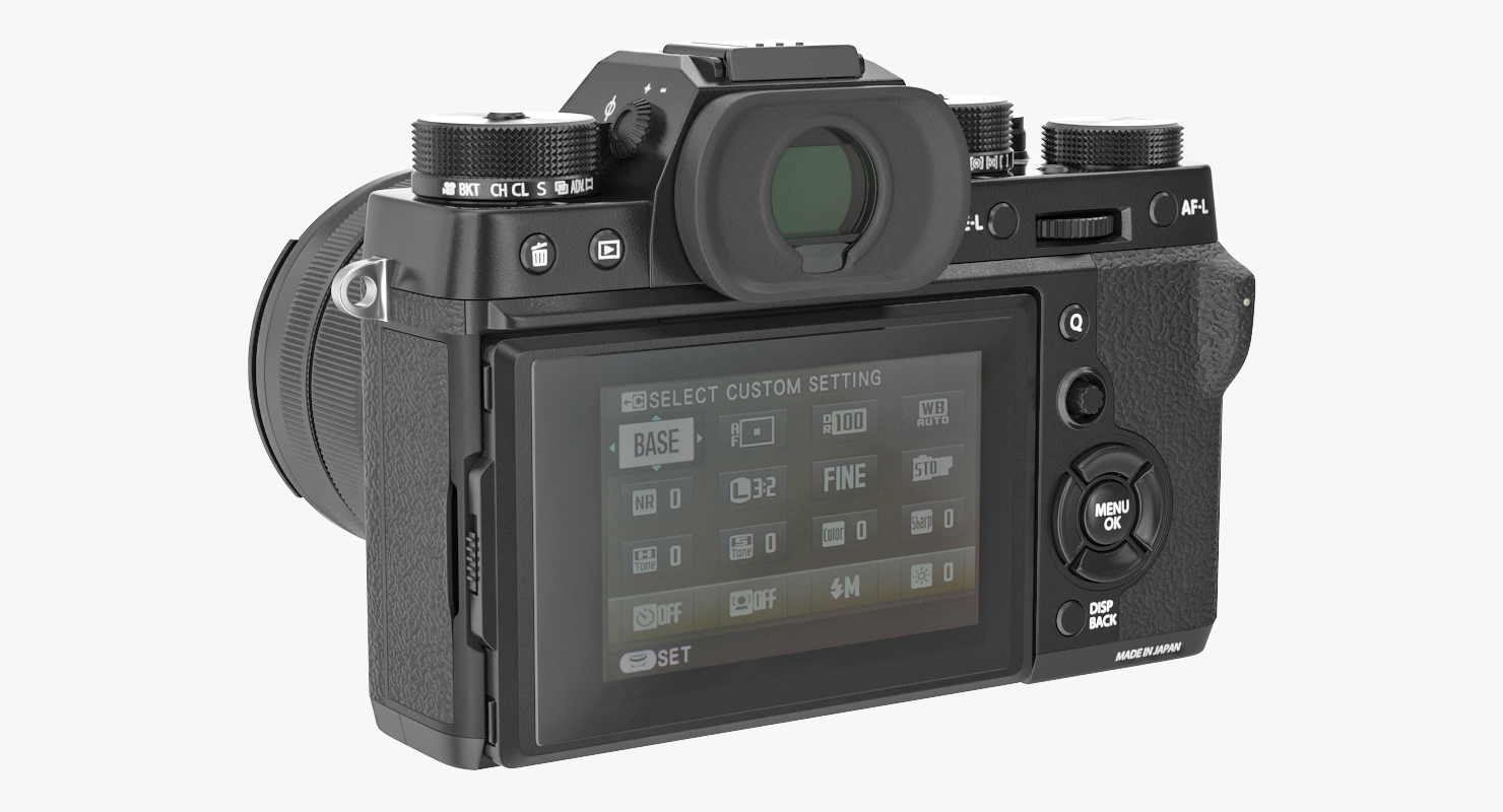 3D model Mirrorless Digital Camera Fuji X T2