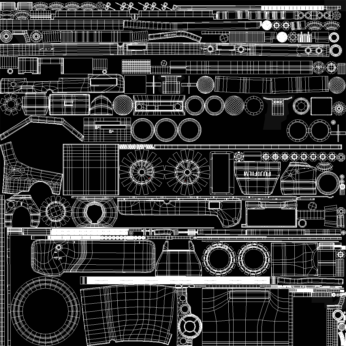 3D model Mirrorless Digital Camera Fuji X T2