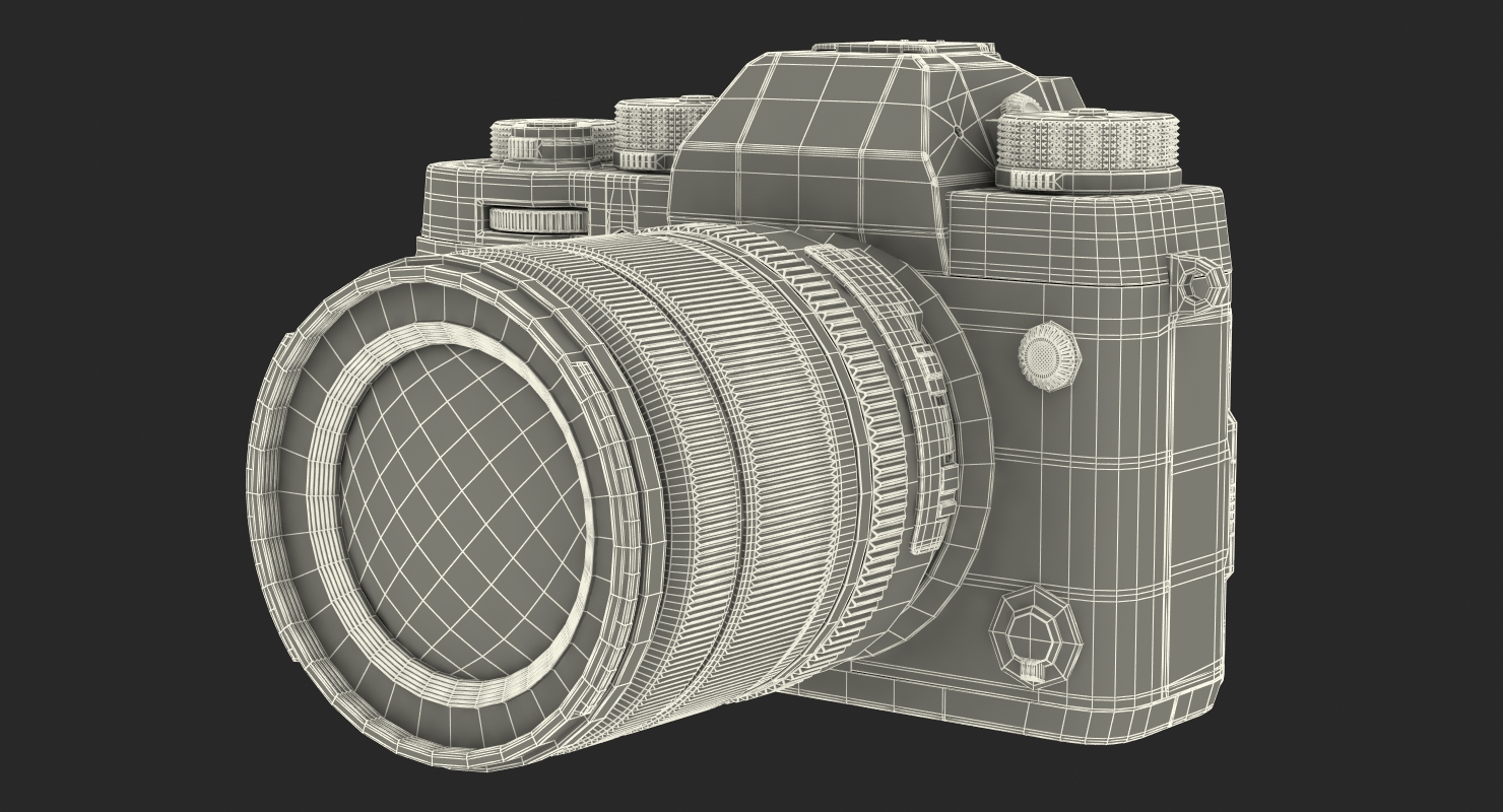 3D model Mirrorless Digital Camera Fuji X T2