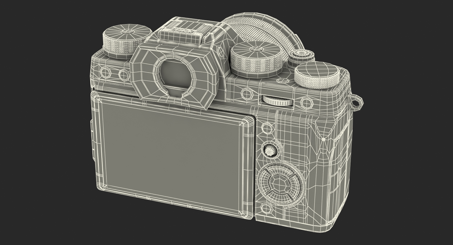 3D model Mirrorless Digital Camera Fuji X T2