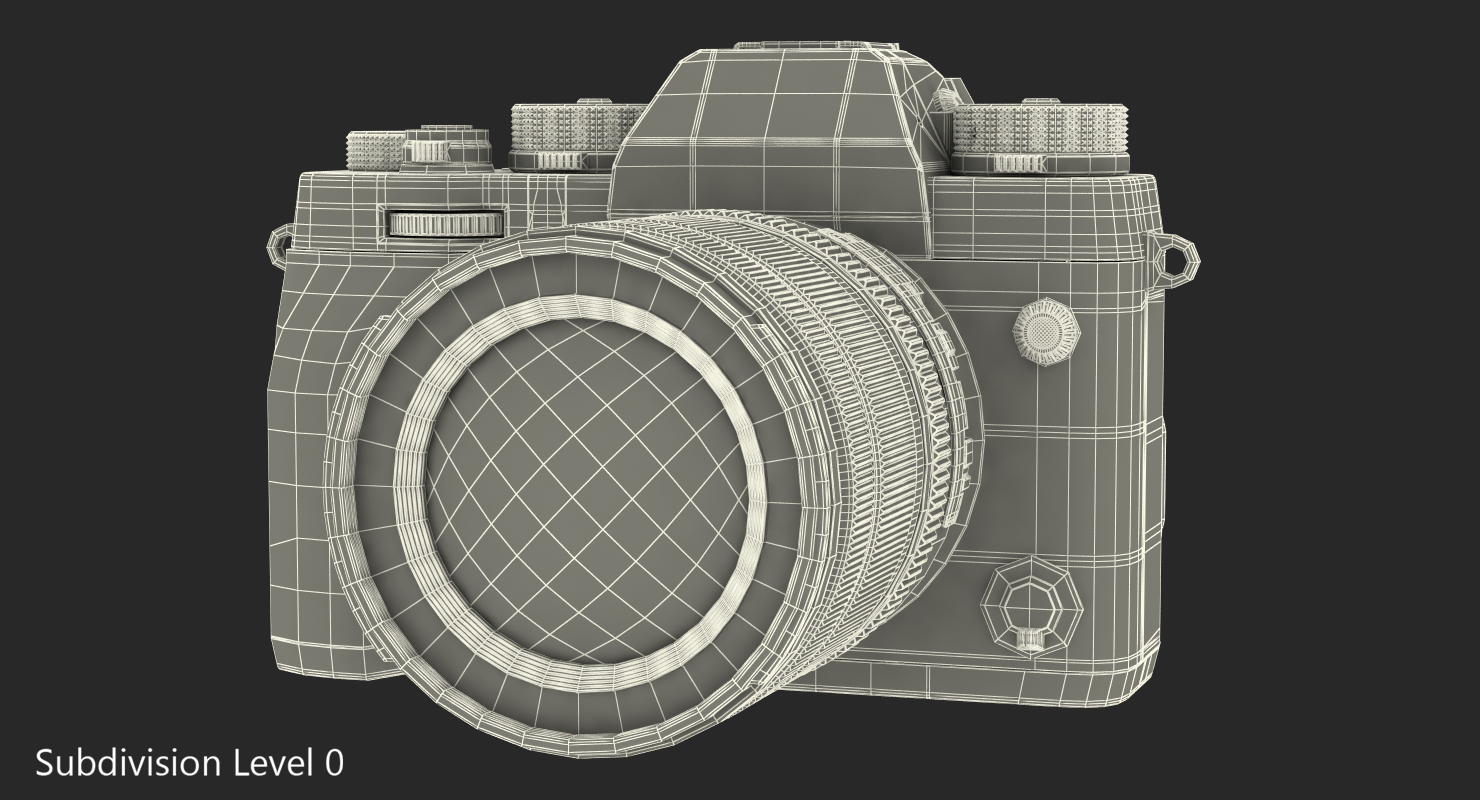 3D model Mirrorless Digital Camera Fuji X T2