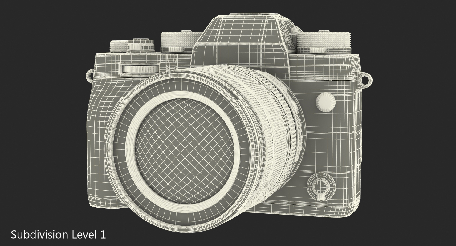 3D model Mirrorless Digital Camera Fuji X T2
