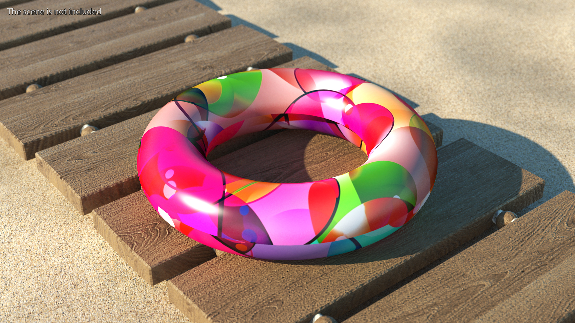Color Inflatable Swimming Circle 3D