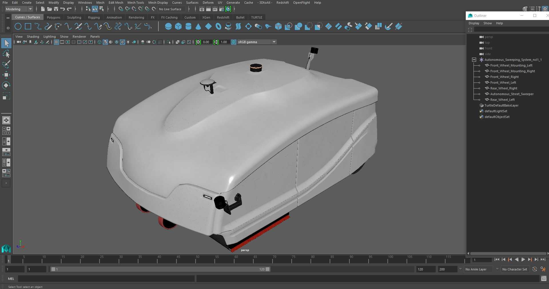 3D Autonomous Sweeping System
