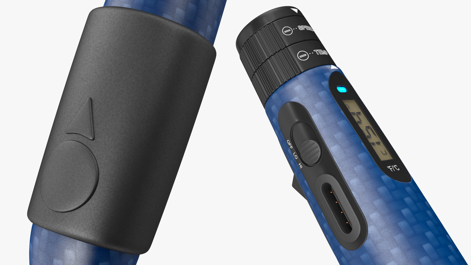 3D 3D Printing Pen Blue Extrudes Spiral