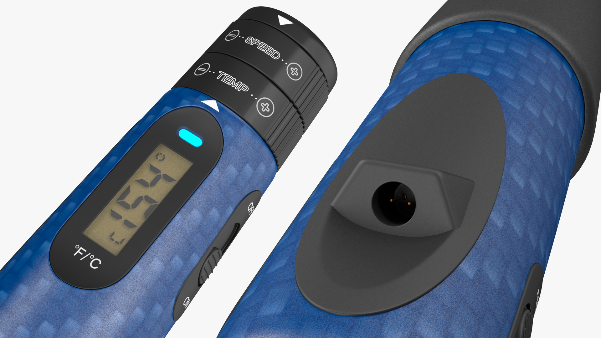 3D 3D Printing Pen Blue Extrudes Spiral