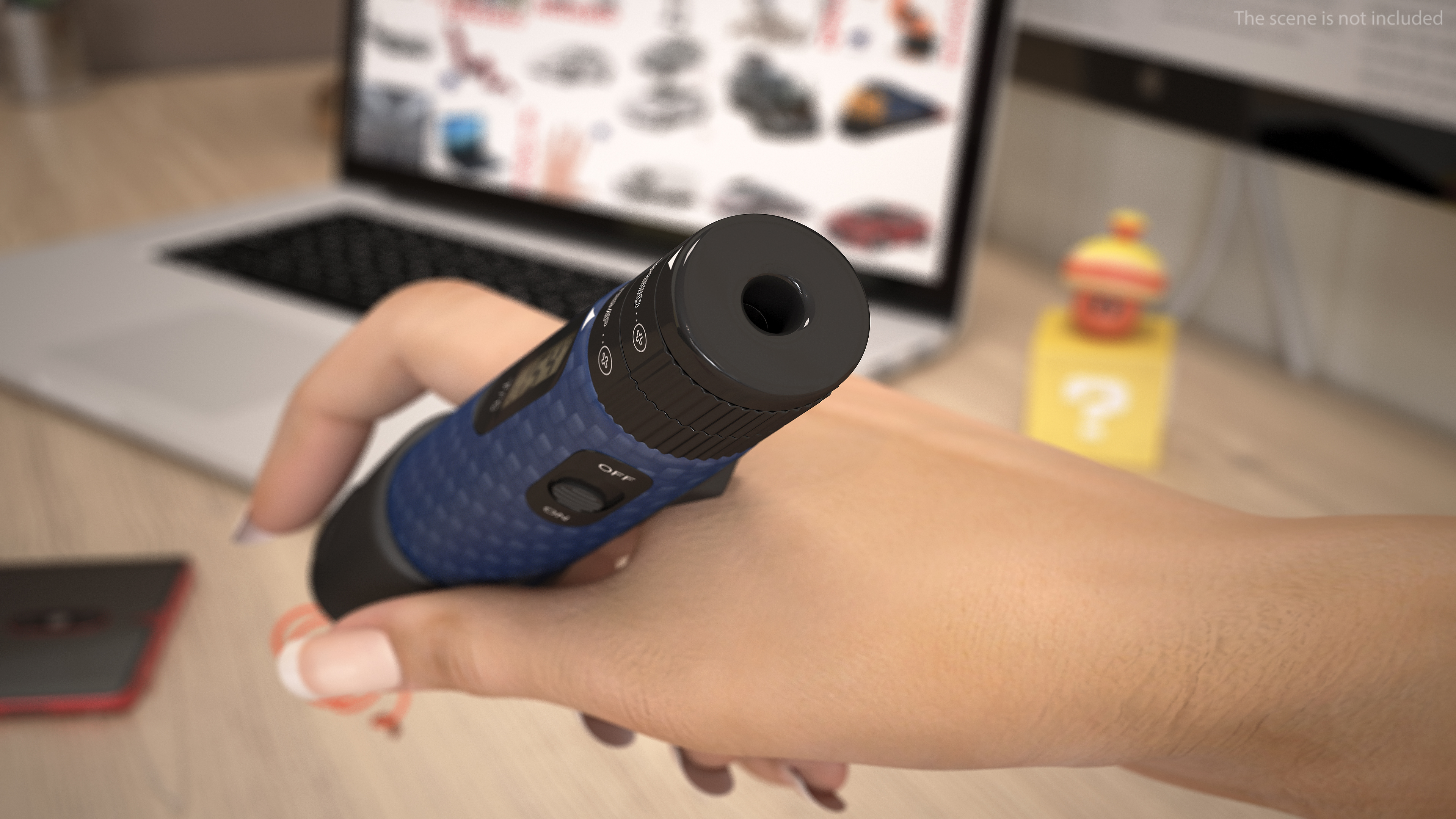 3D 3D Printing Pen Blue Extrudes Spiral
