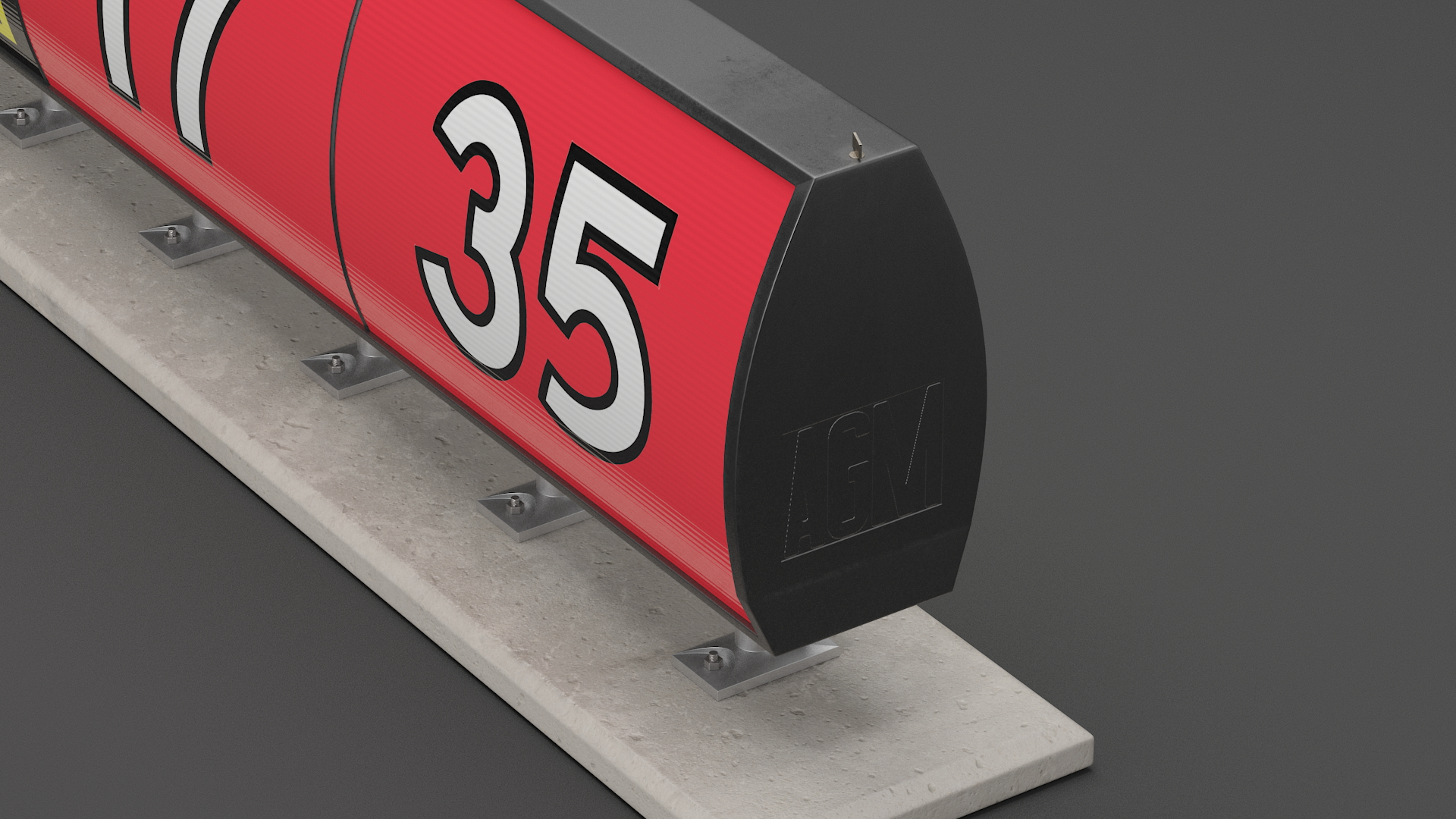 Airfiled Runway Guidance Sign 3D model