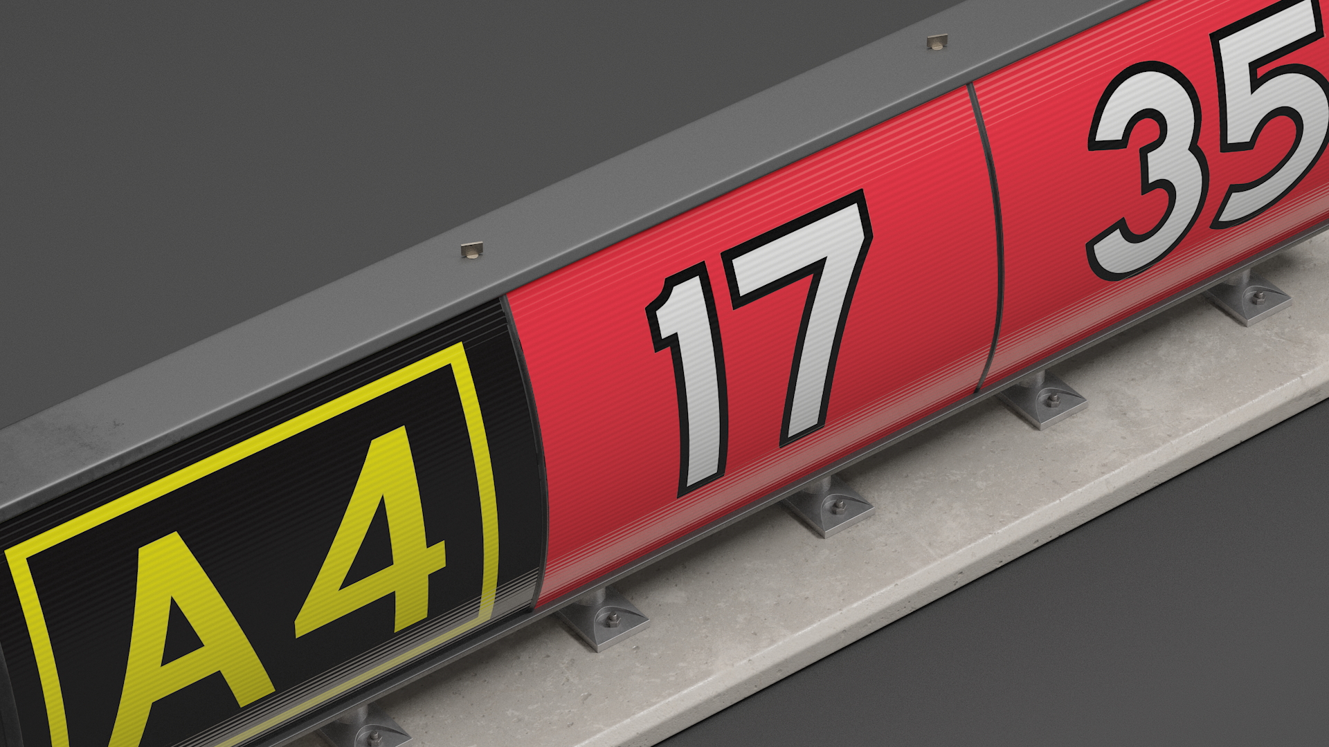 Airfiled Runway Guidance Sign 3D model