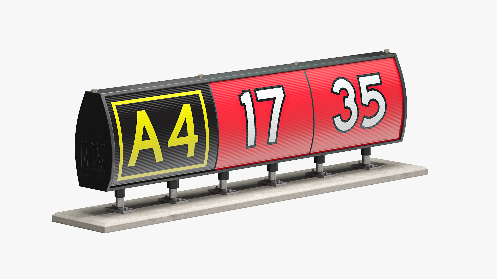 Airfiled Runway Guidance Sign 3D model