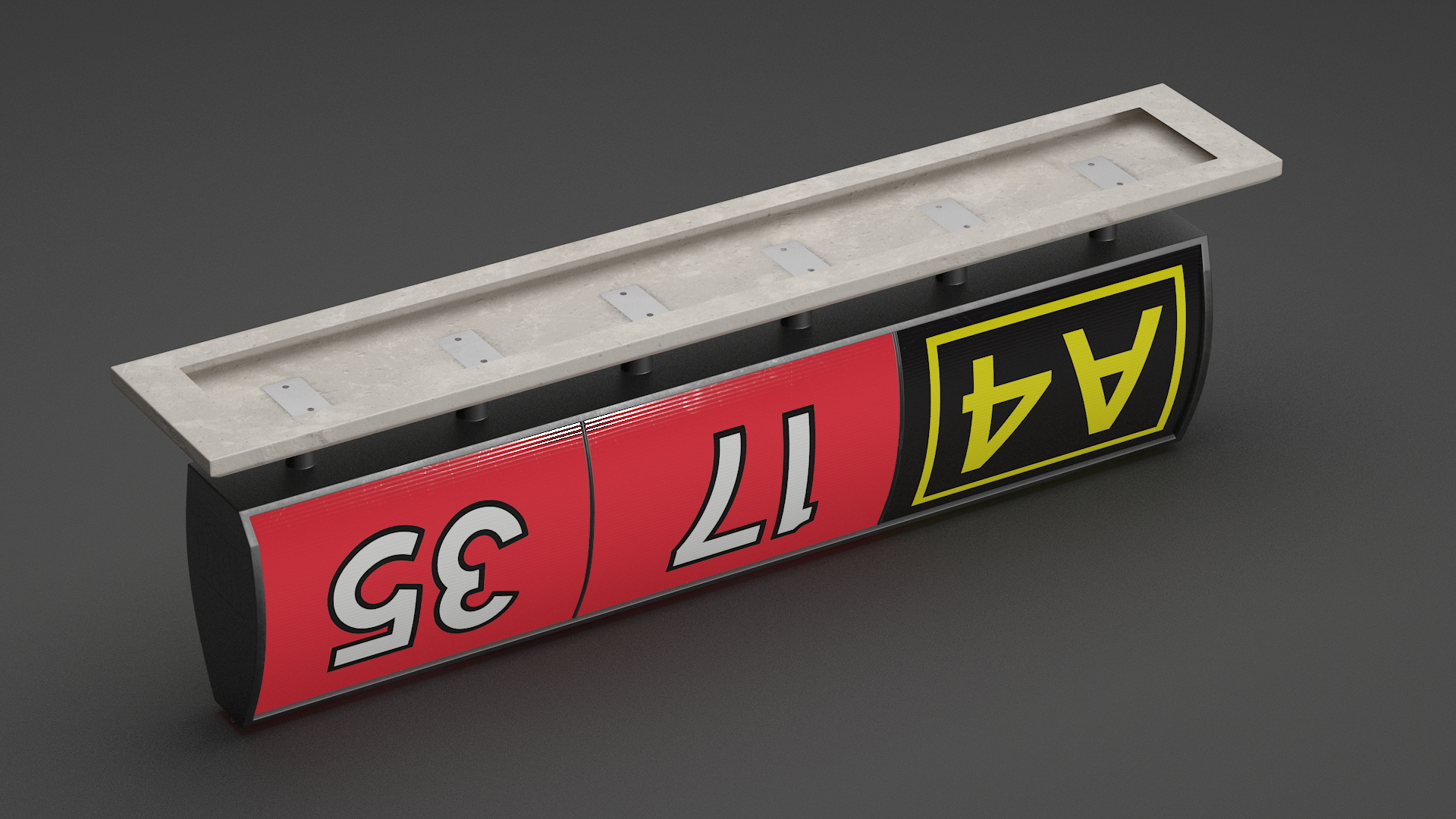 Airfiled Runway Guidance Sign 3D model