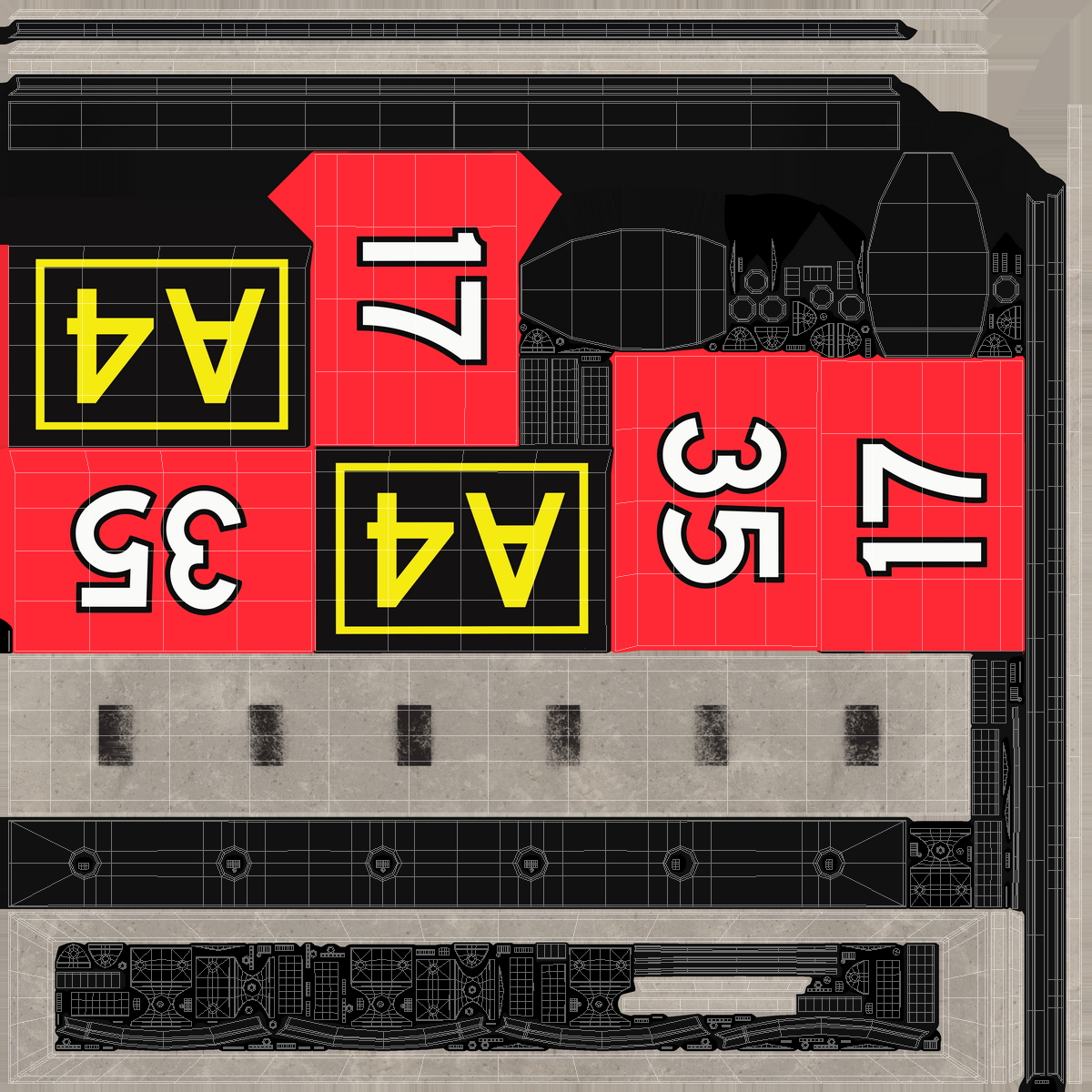 Airfiled Runway Guidance Sign 3D model