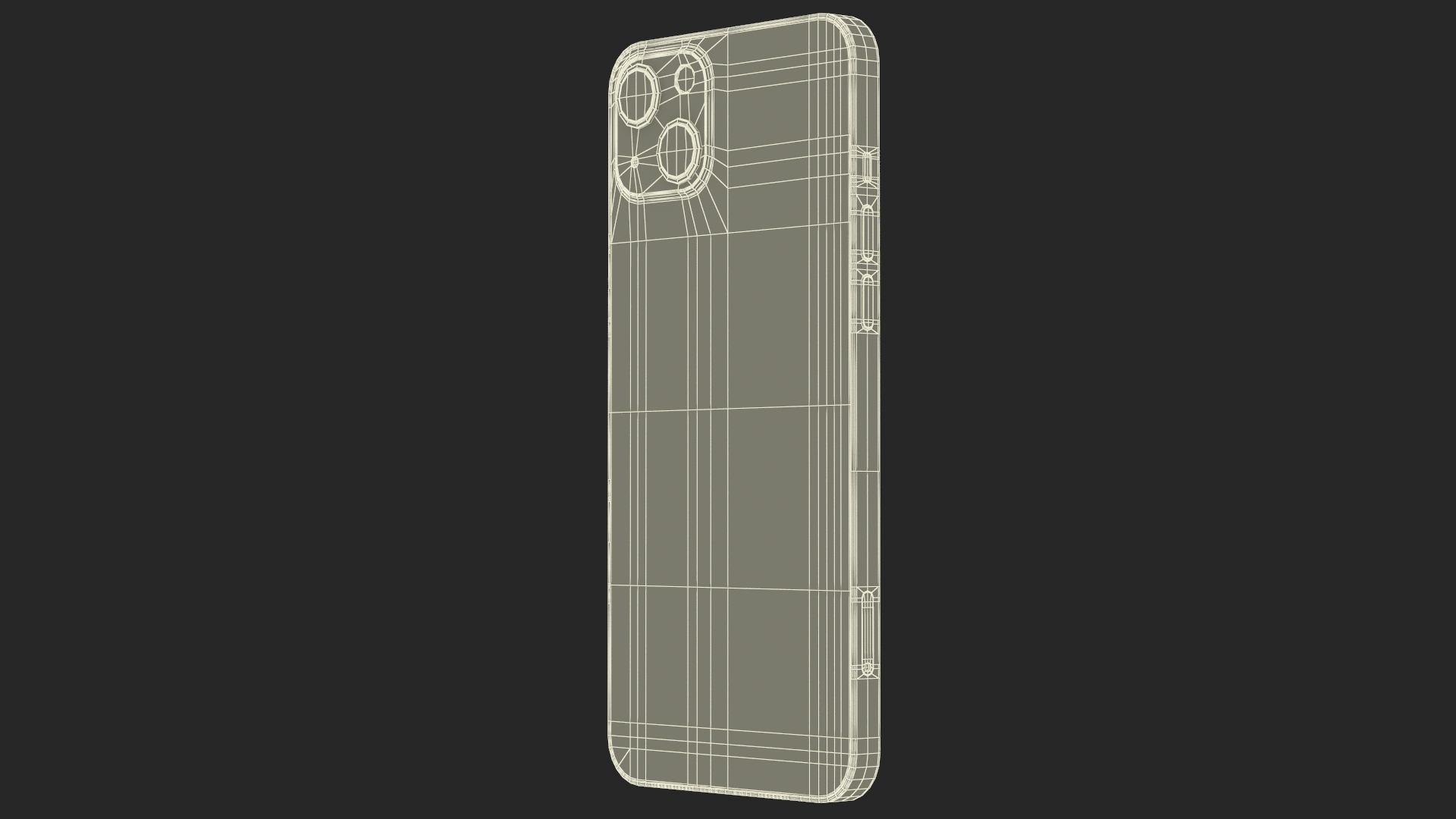 3D iPhone 14 Plus Yellow