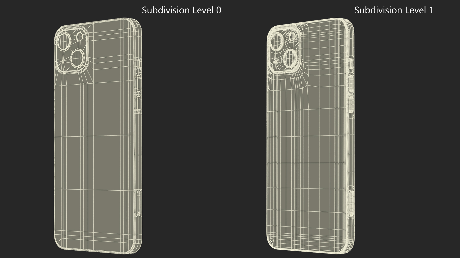 3D iPhone 14 Plus Yellow
