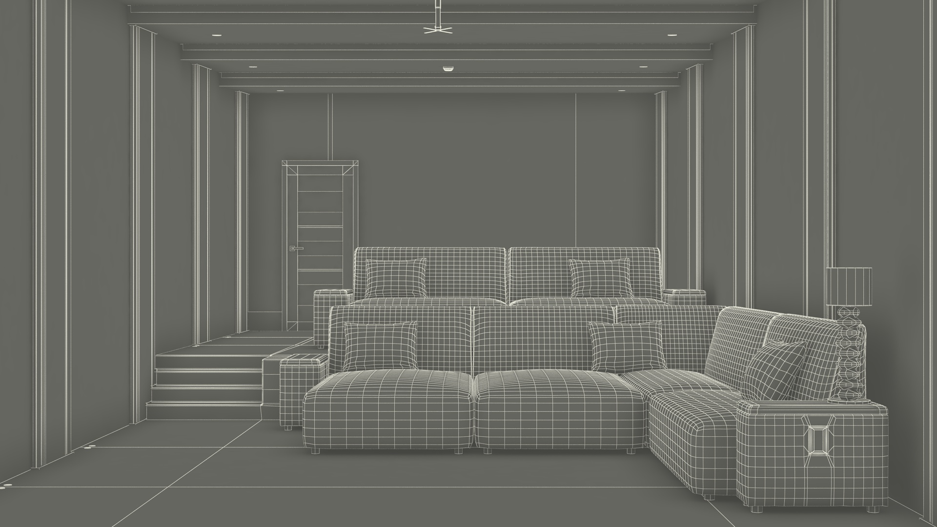 3D model Home Cinema Interior