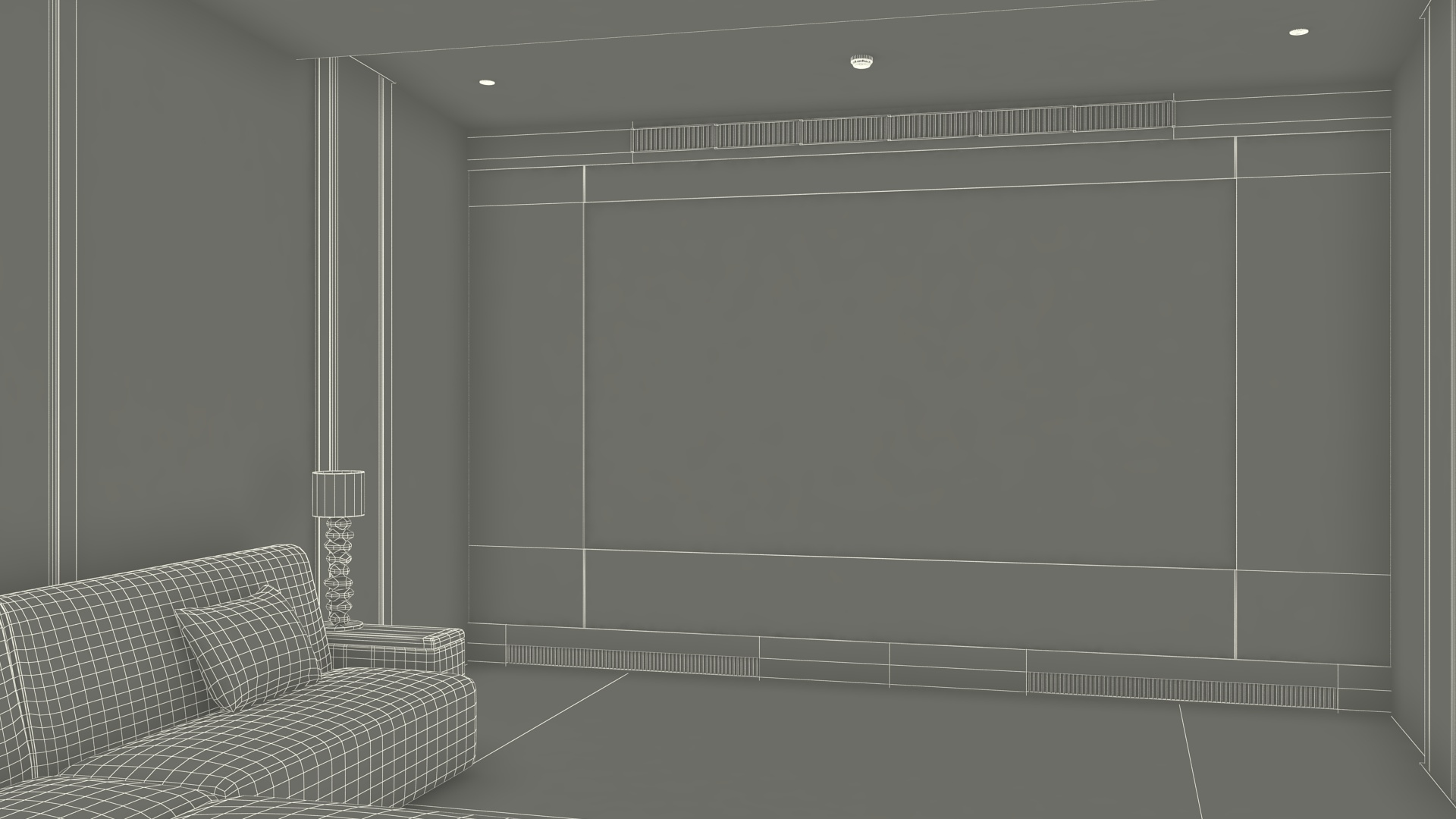 3D model Home Cinema Interior