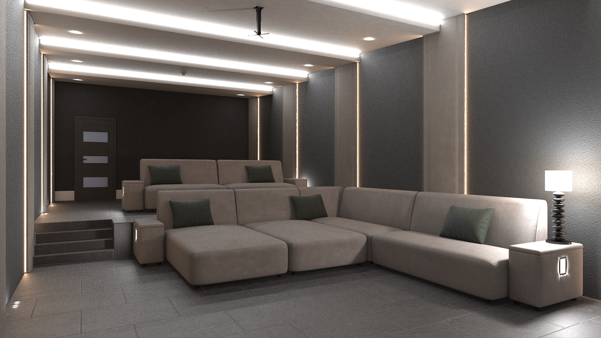 3D model Home Cinema Interior