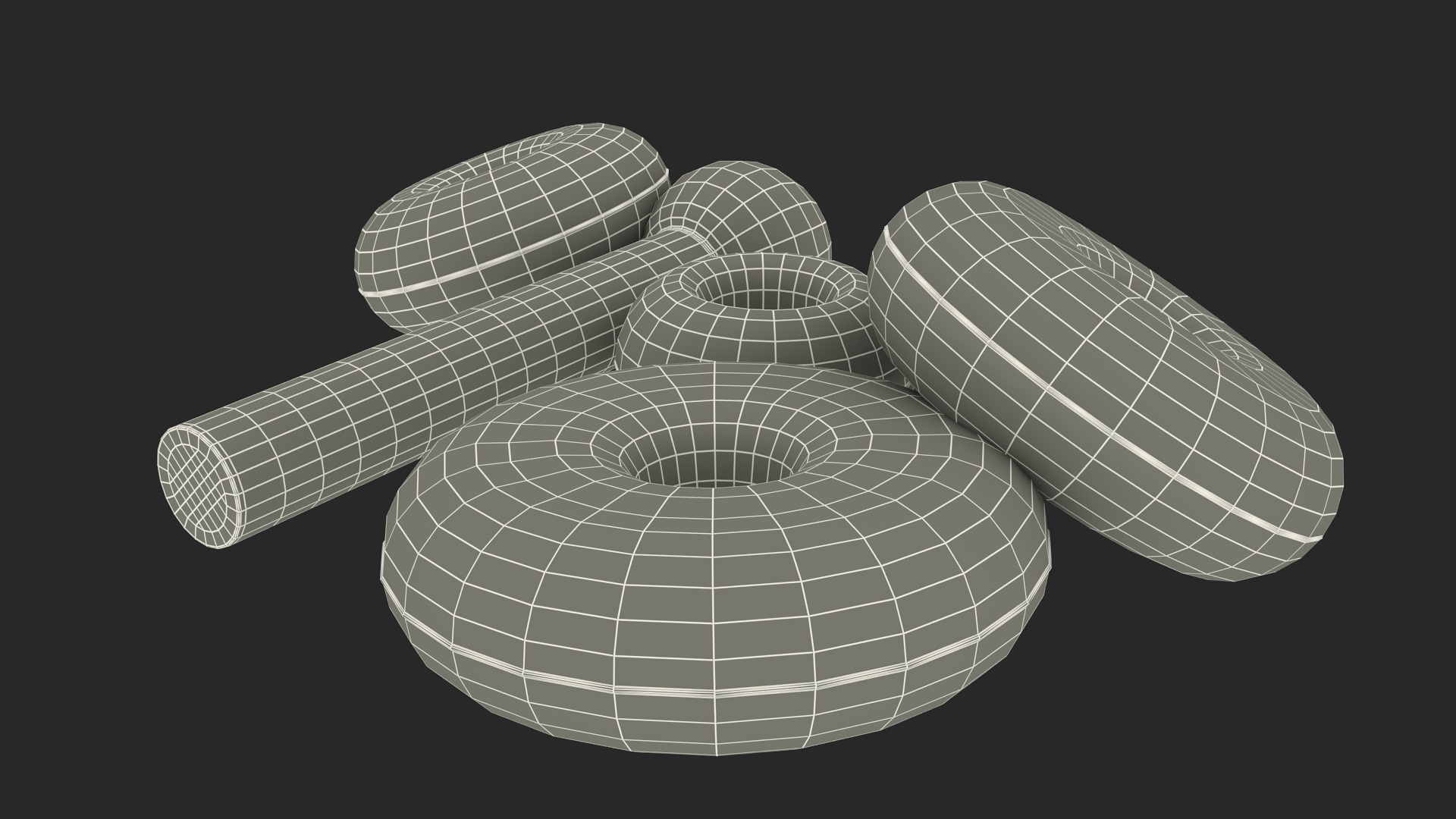 Round Pyramid Toy 3D