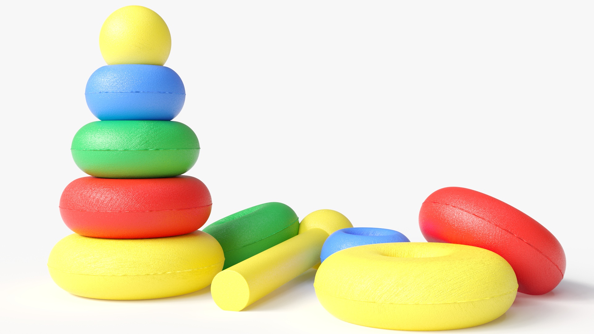 Round Pyramid Toy 3D