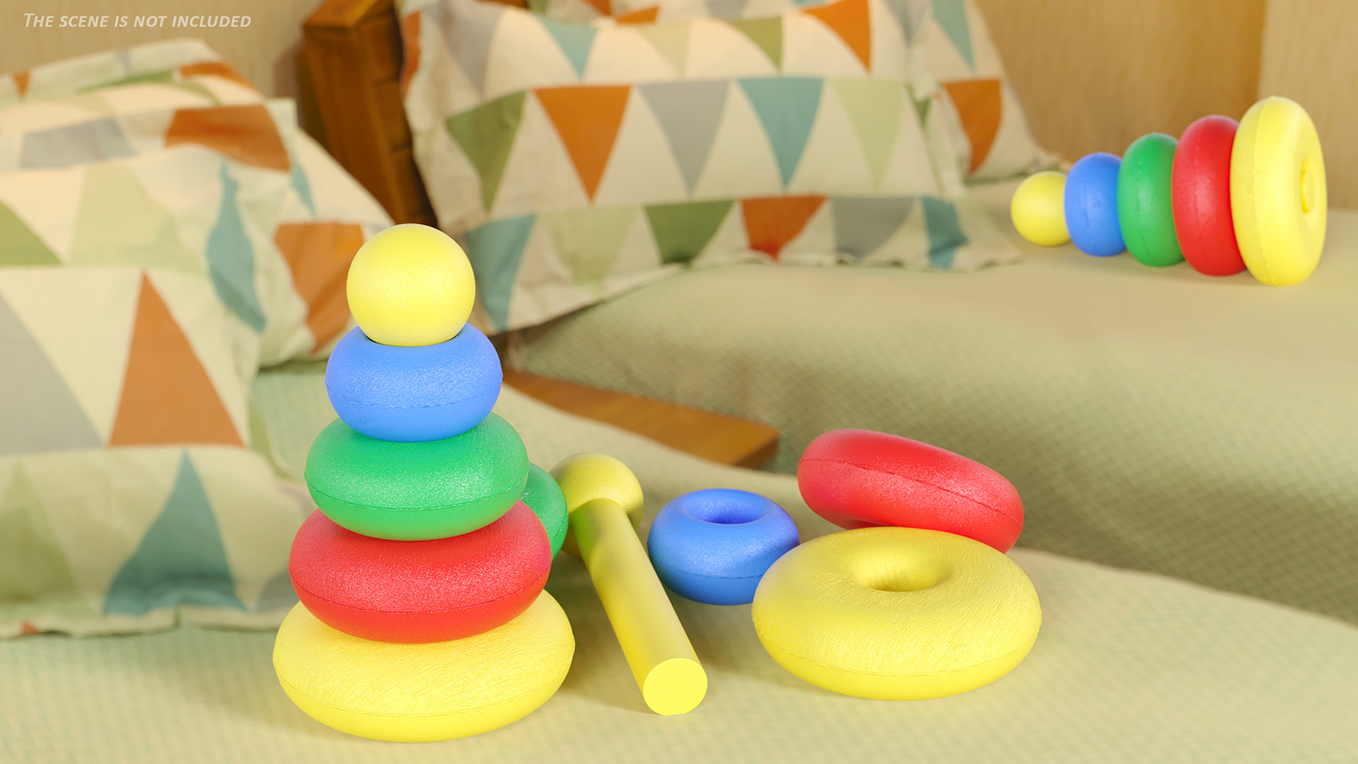 Round Pyramid Toy 3D