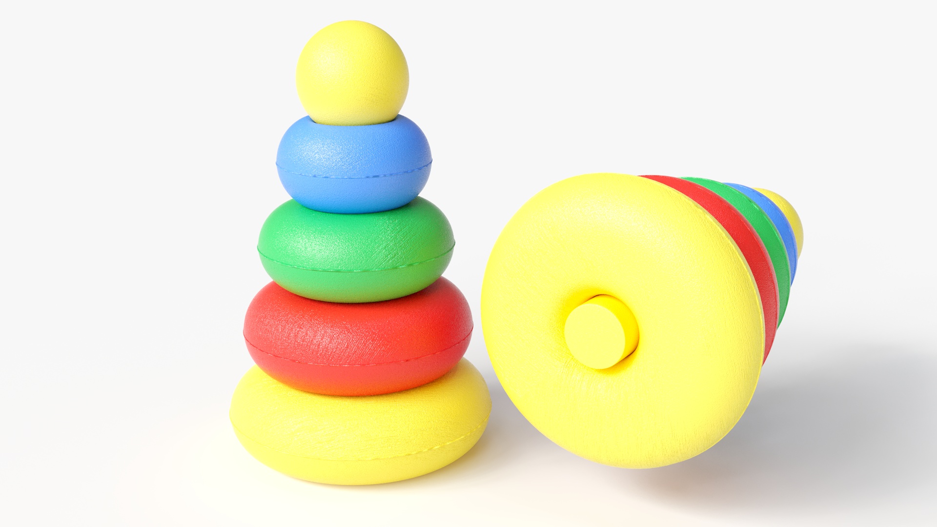 Round Pyramid Toy 3D