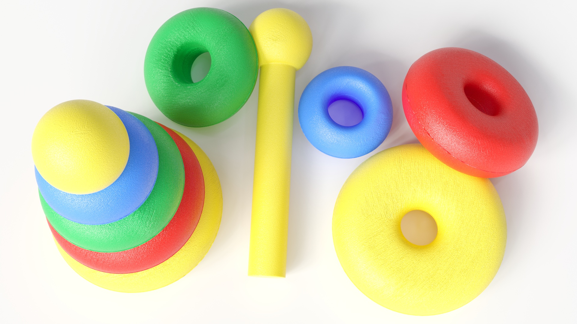 Round Pyramid Toy 3D