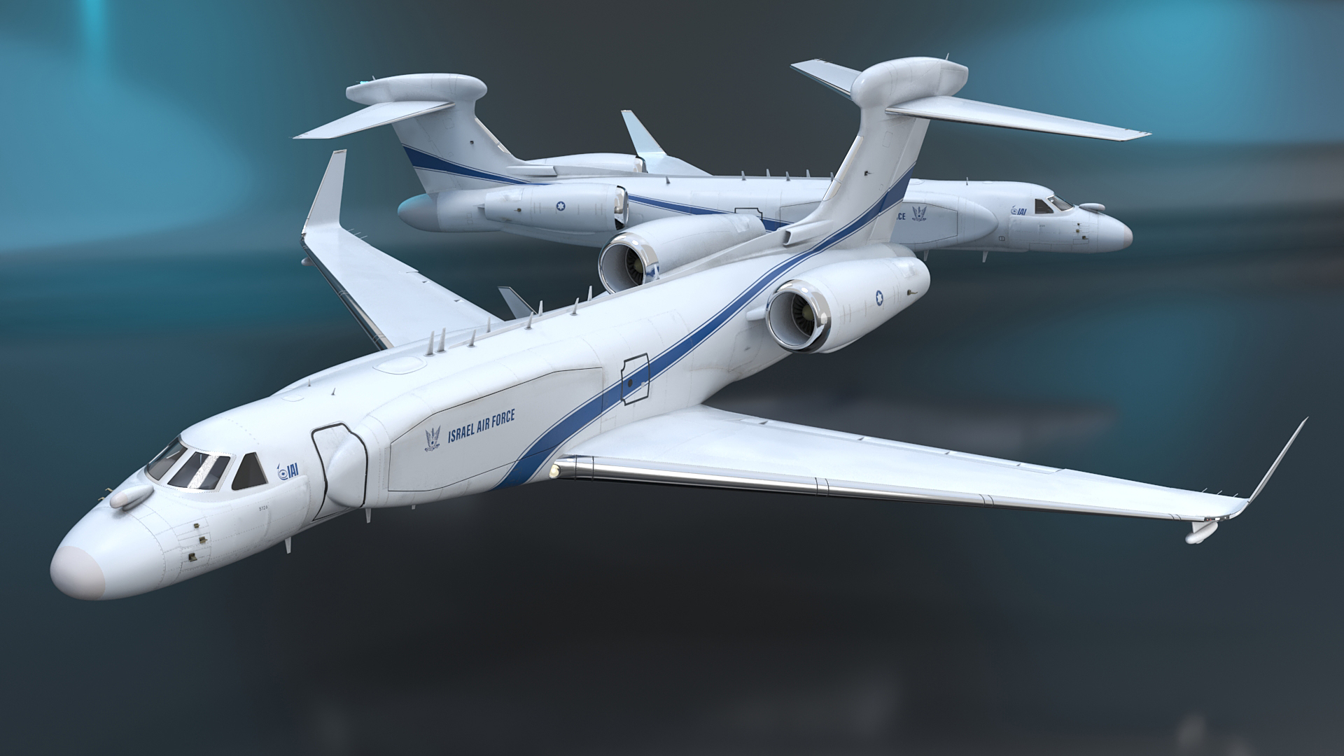 3D CAEW Airborne Early Warning Aircraft