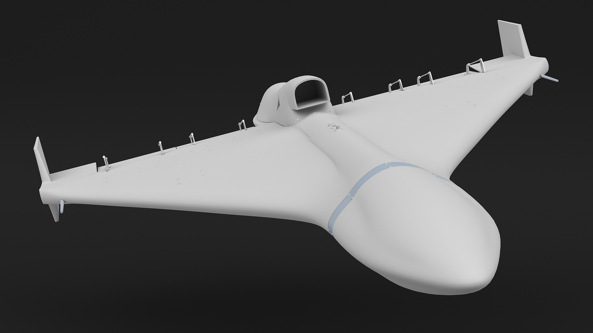Grey Kamikaze Drone 3D model