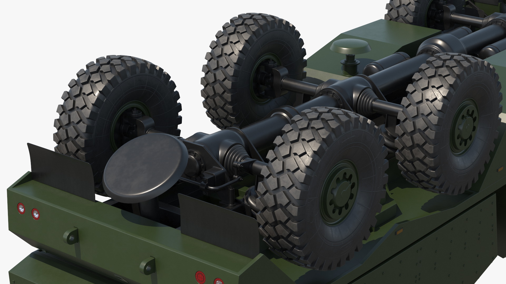 3D Military Howitzer Morana Green Rigged for Maya