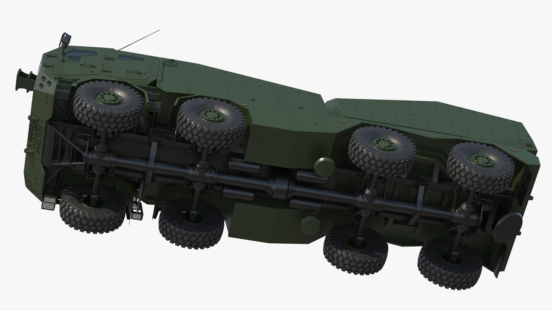3D Military Howitzer Morana Green Rigged for Maya