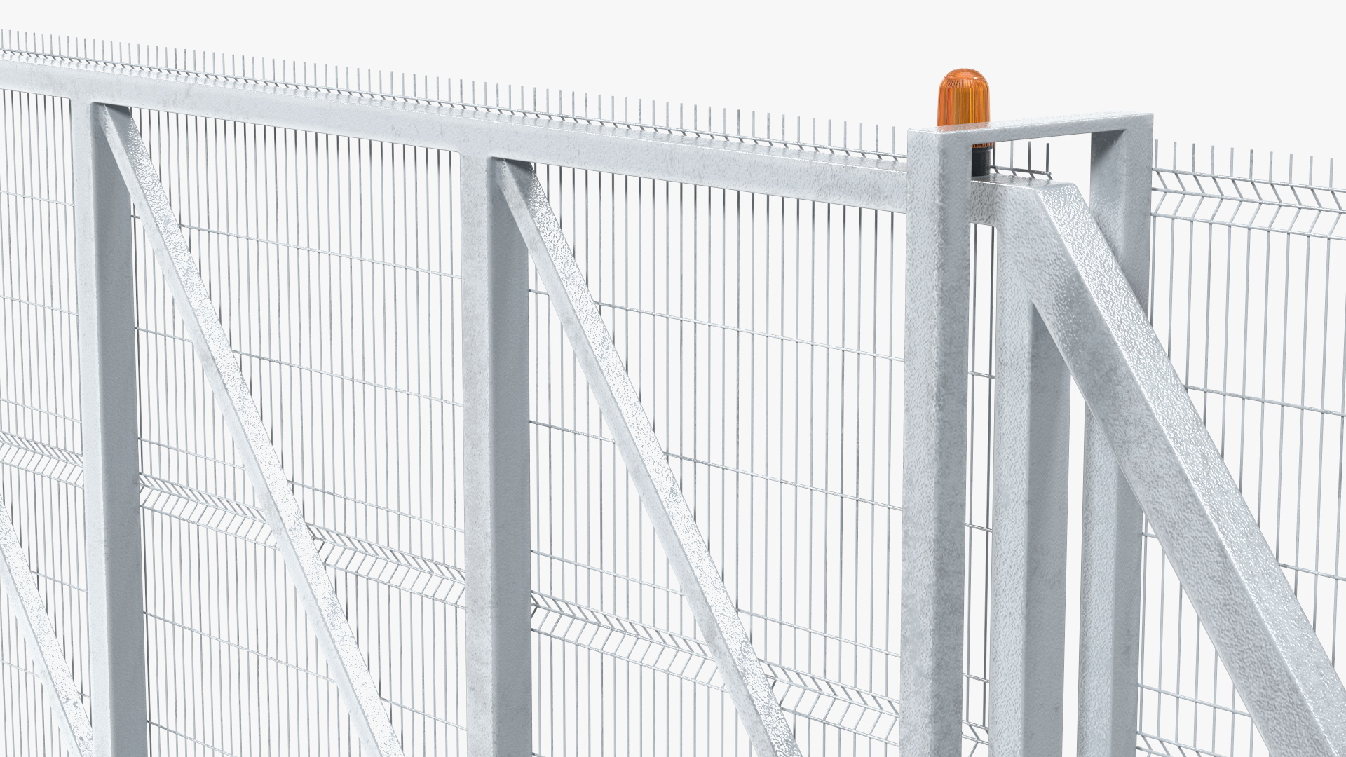 Industrial Mesh Gates Steel 3D