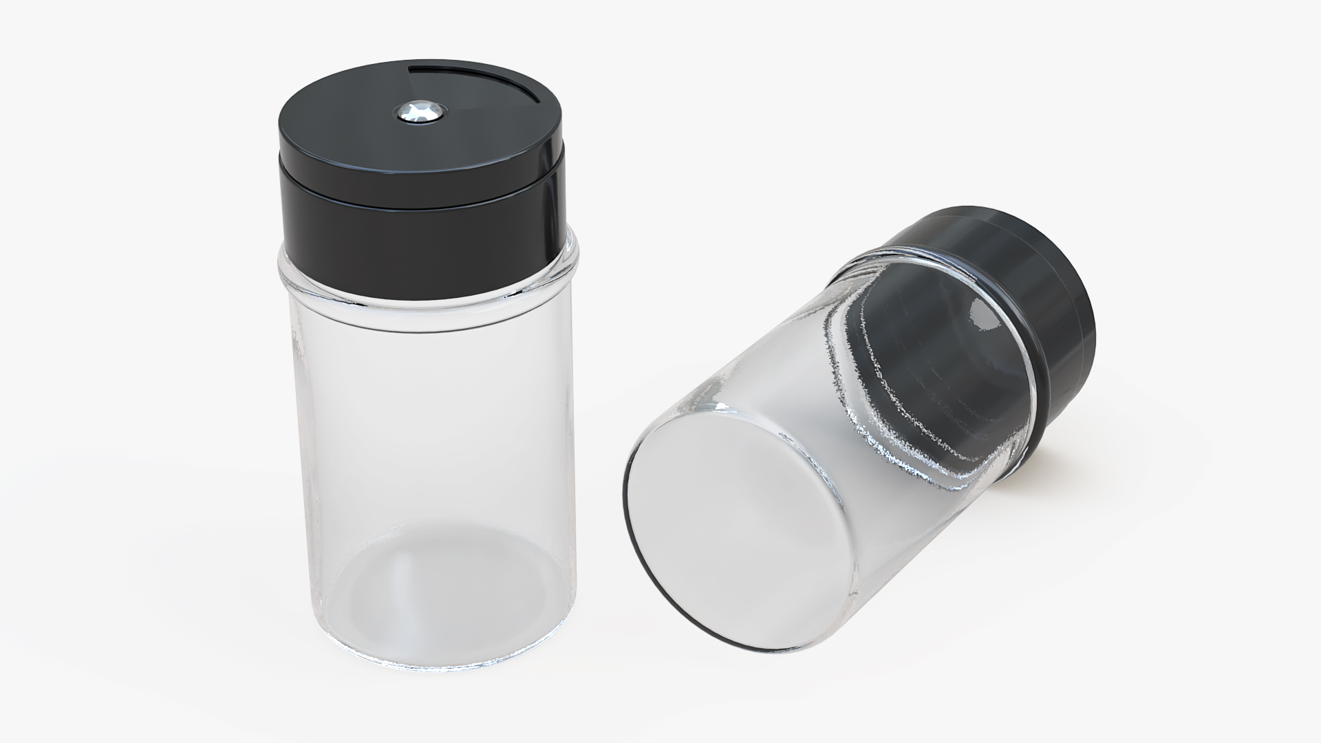 Round Spice Organizer with Empty Jars 3D