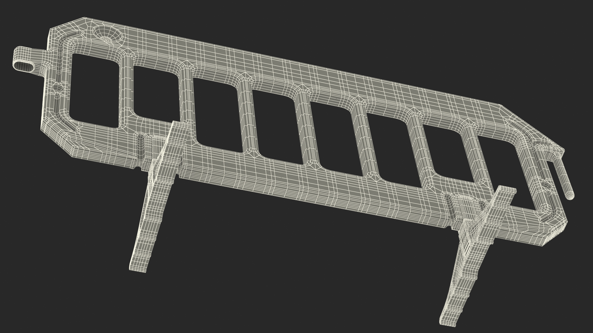 3D model Plastic Road Safety Fence