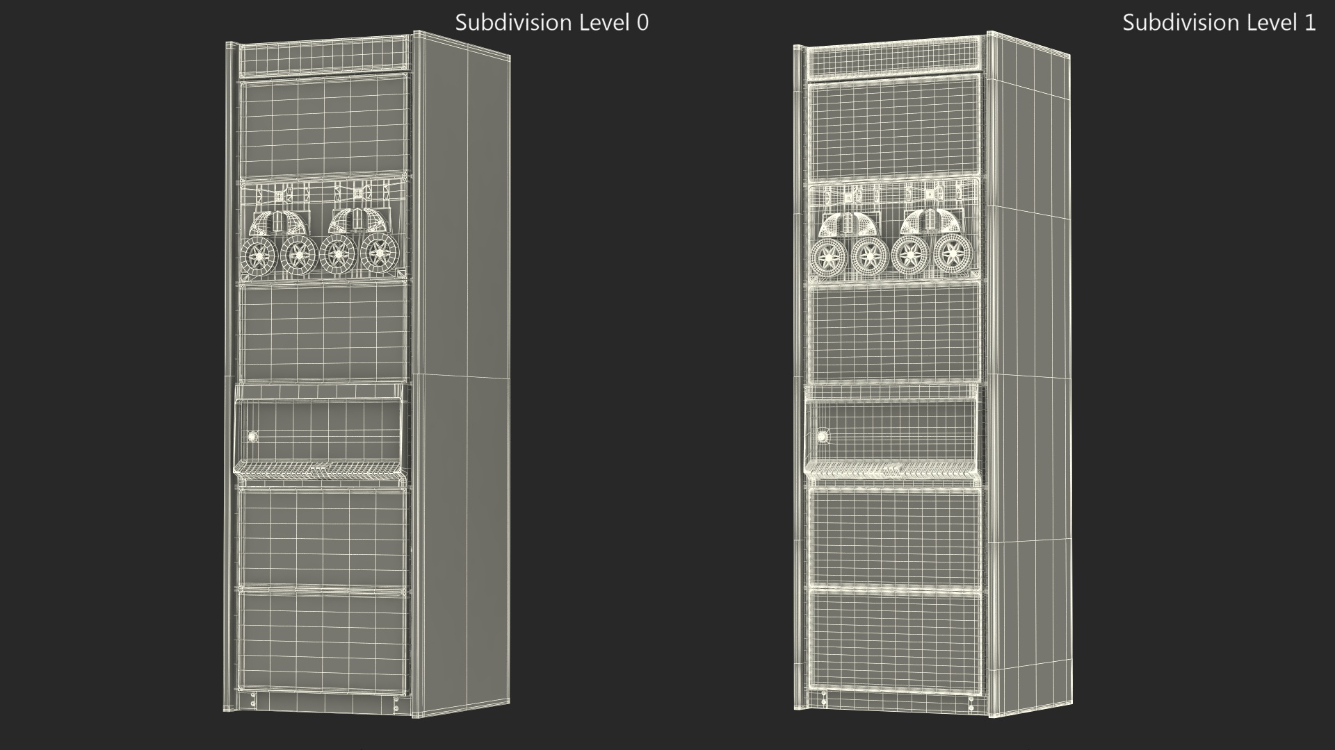 3D model Retro Mini Computer DEC PDP 11 Lights On
