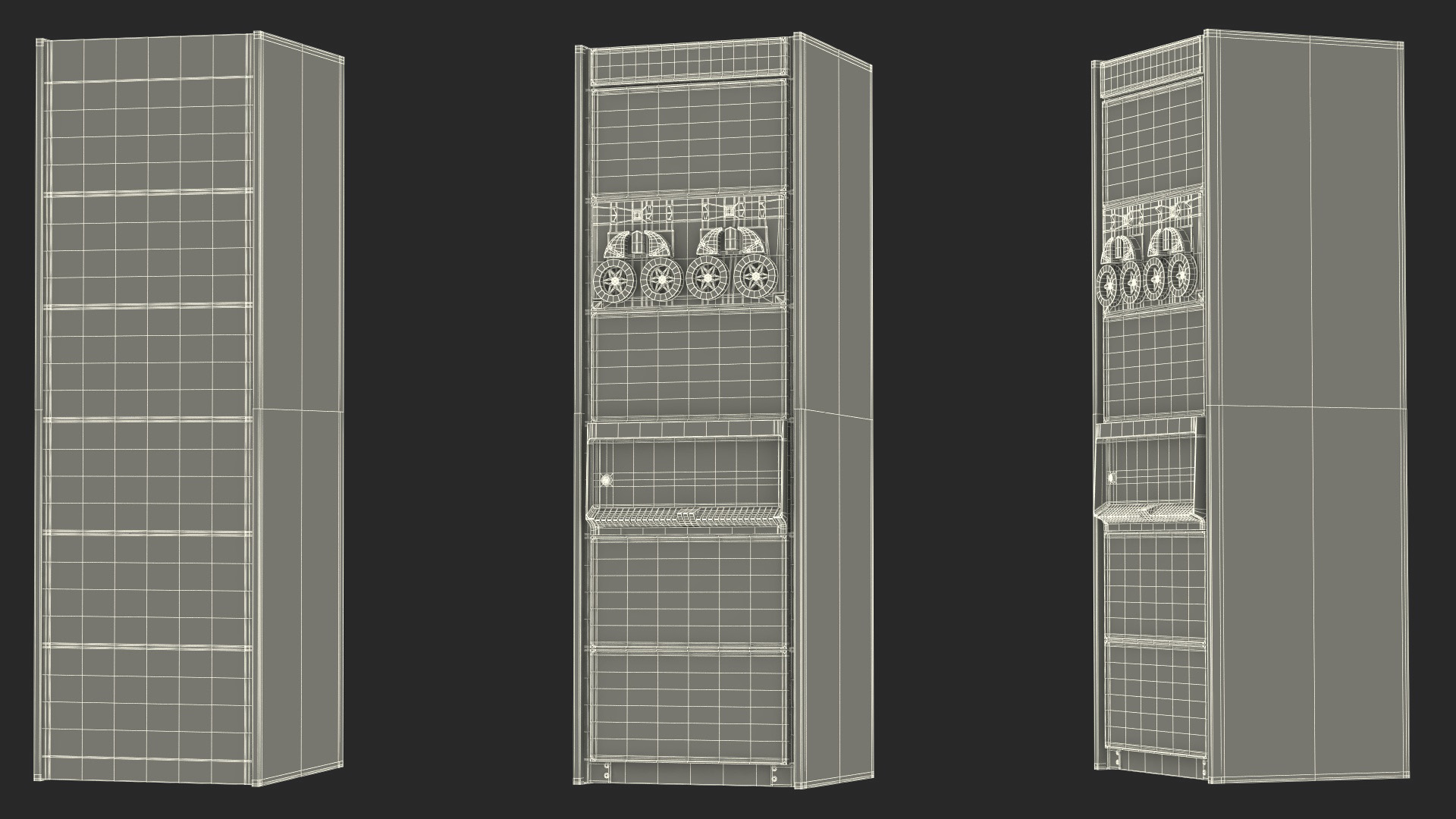 3D model Retro Mini Computer DEC PDP 11 Lights On