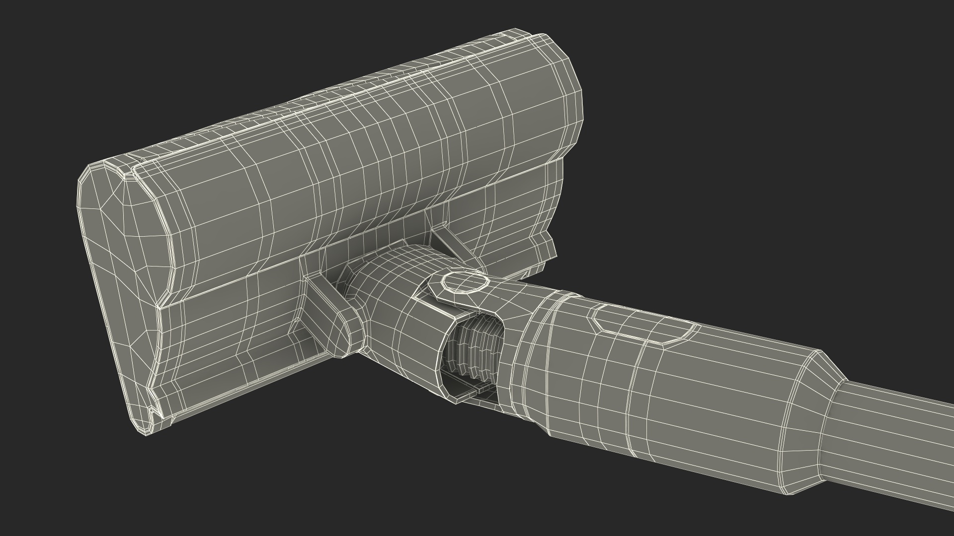 3D Dyson V8 Absolute Pro Rigged model