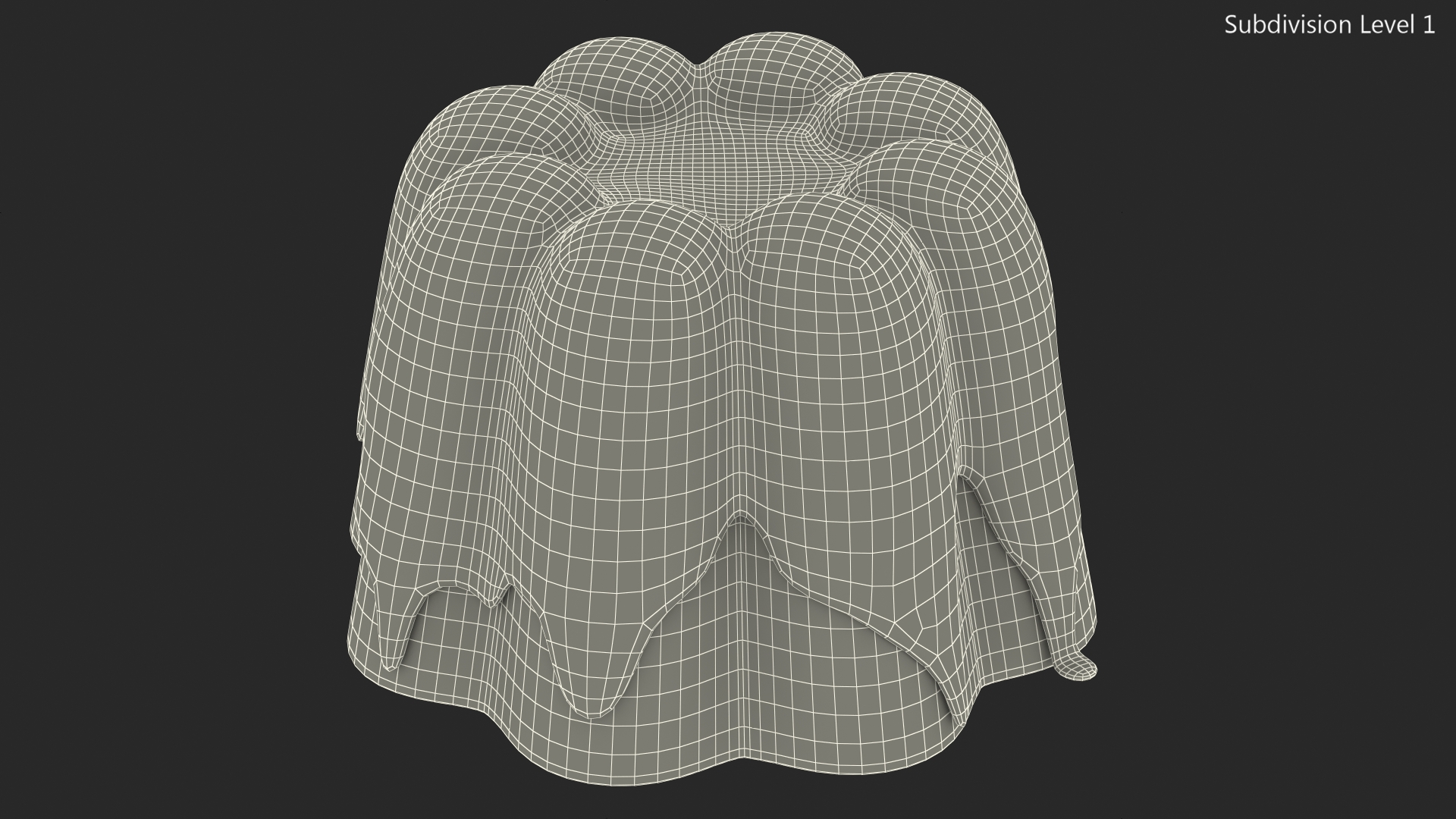 Milky Jelly Pudding 3D model