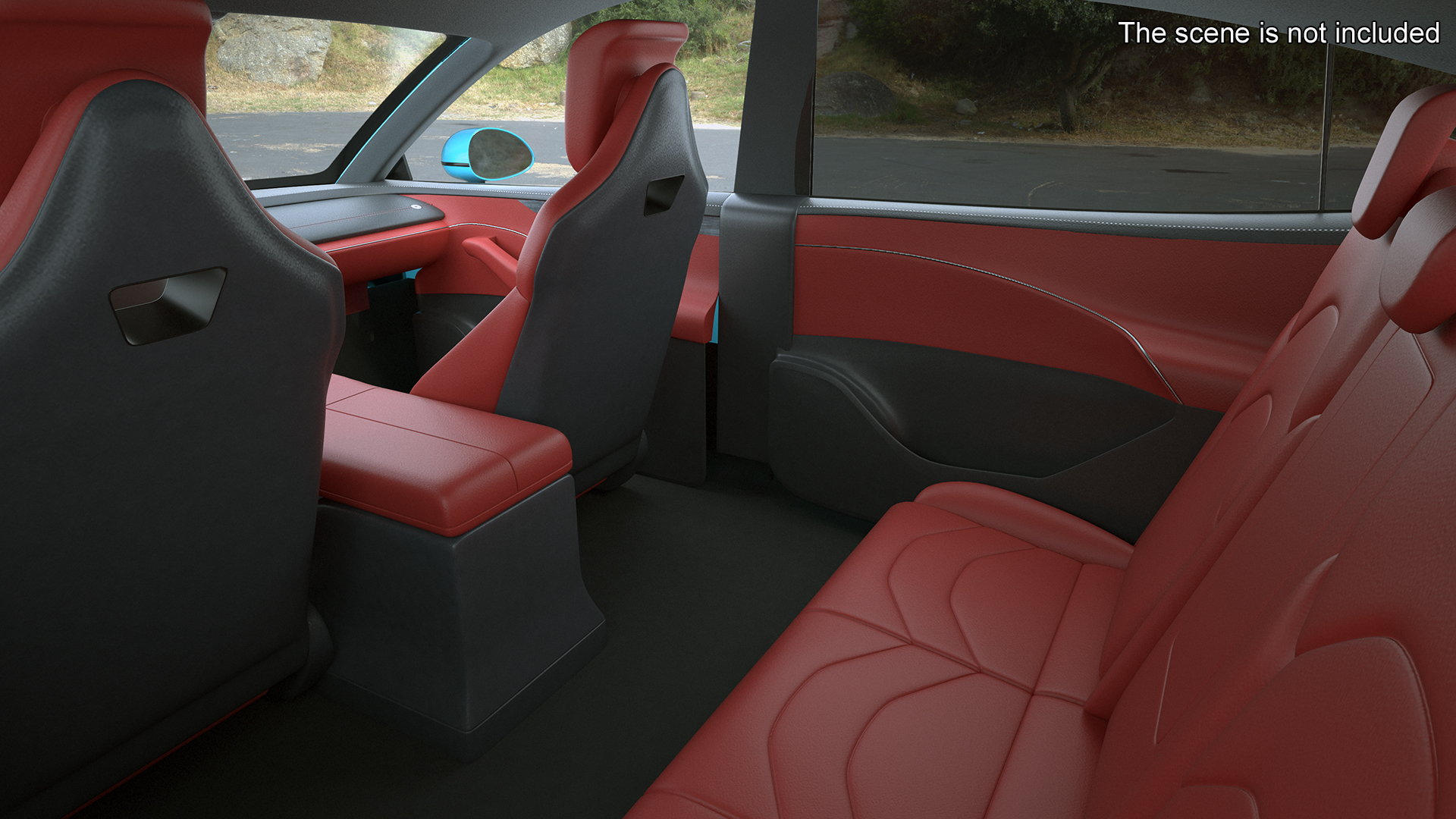 3D Electric Car Xiaomi SU7 EV Car 2023 Aqua Blue Rigged for Maya