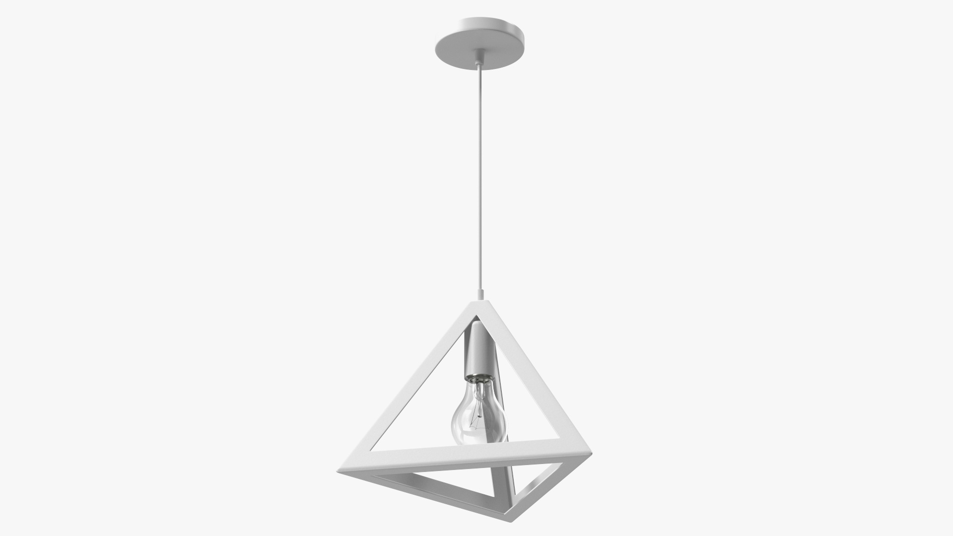 3D Pendant Light for Ceiling White