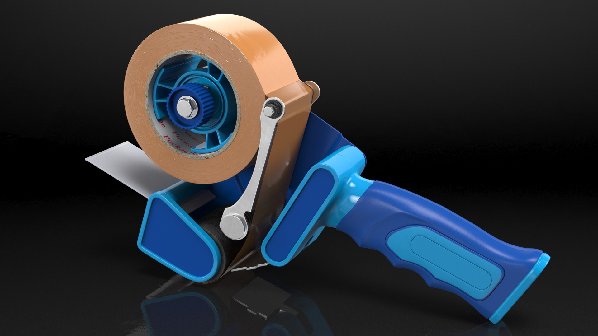 3D Packaging Tape Dispenser Brown Large Roll