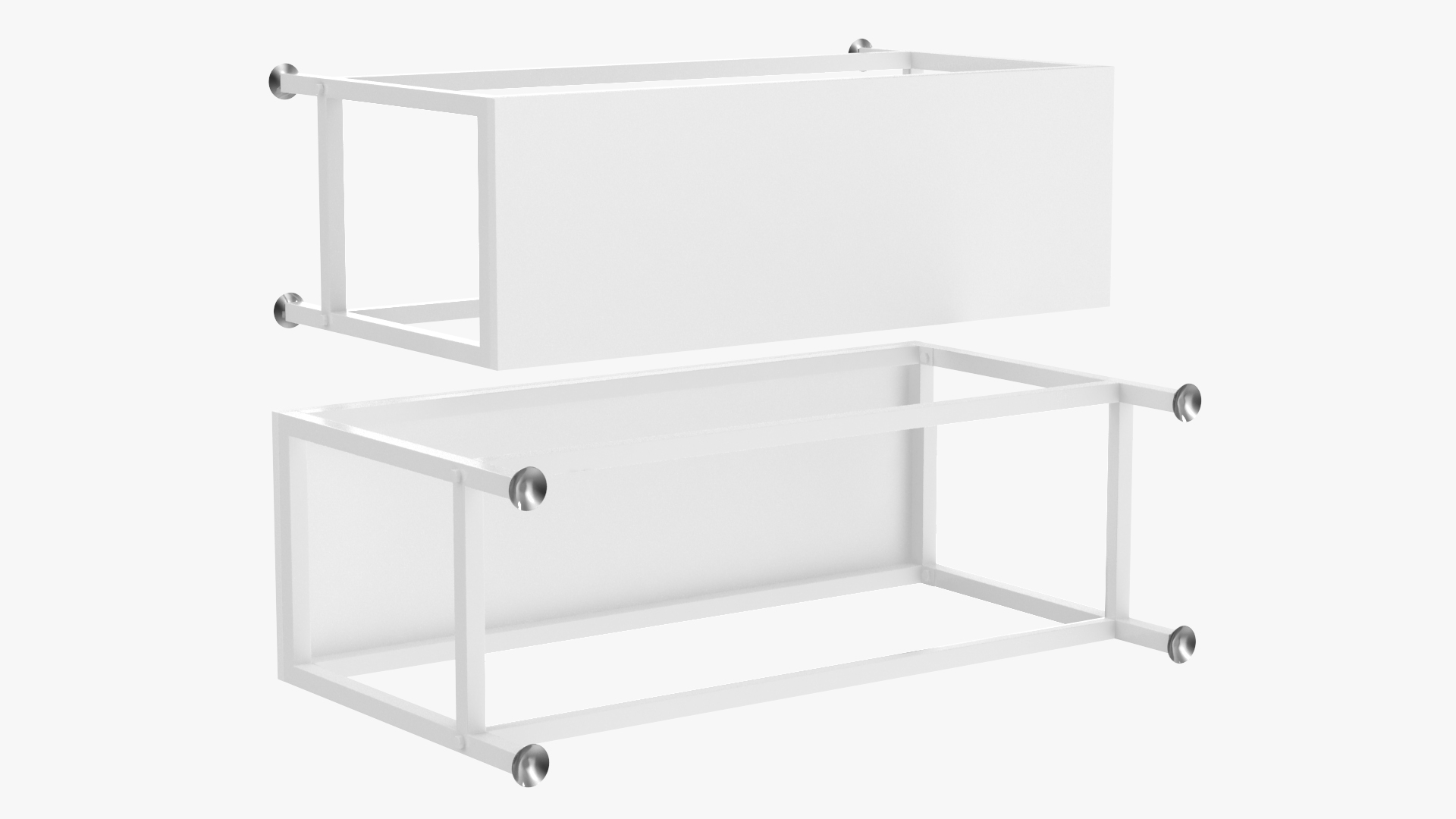 3D Low Shelf Black Color
