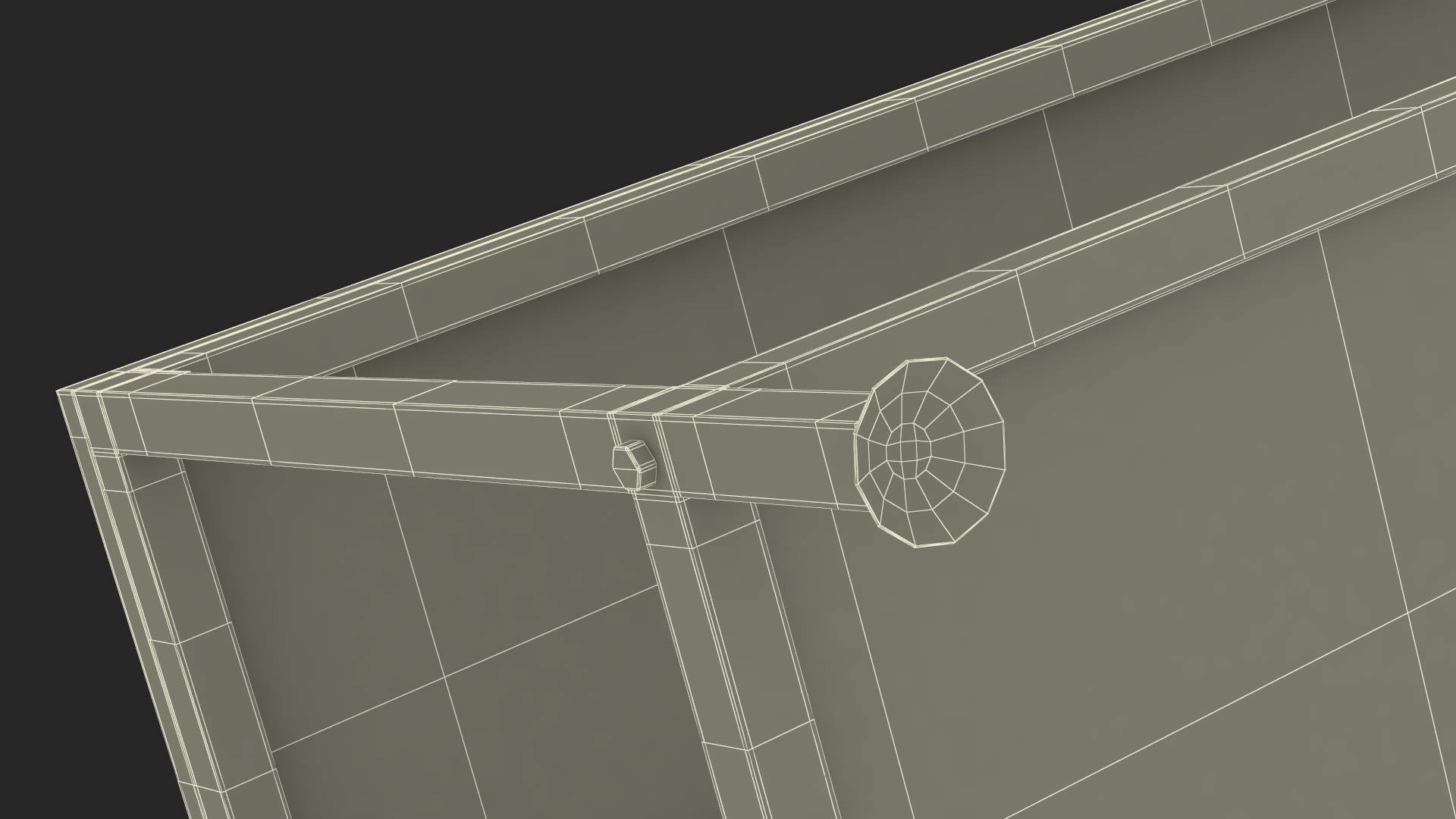 3D Low Shelf Black Color