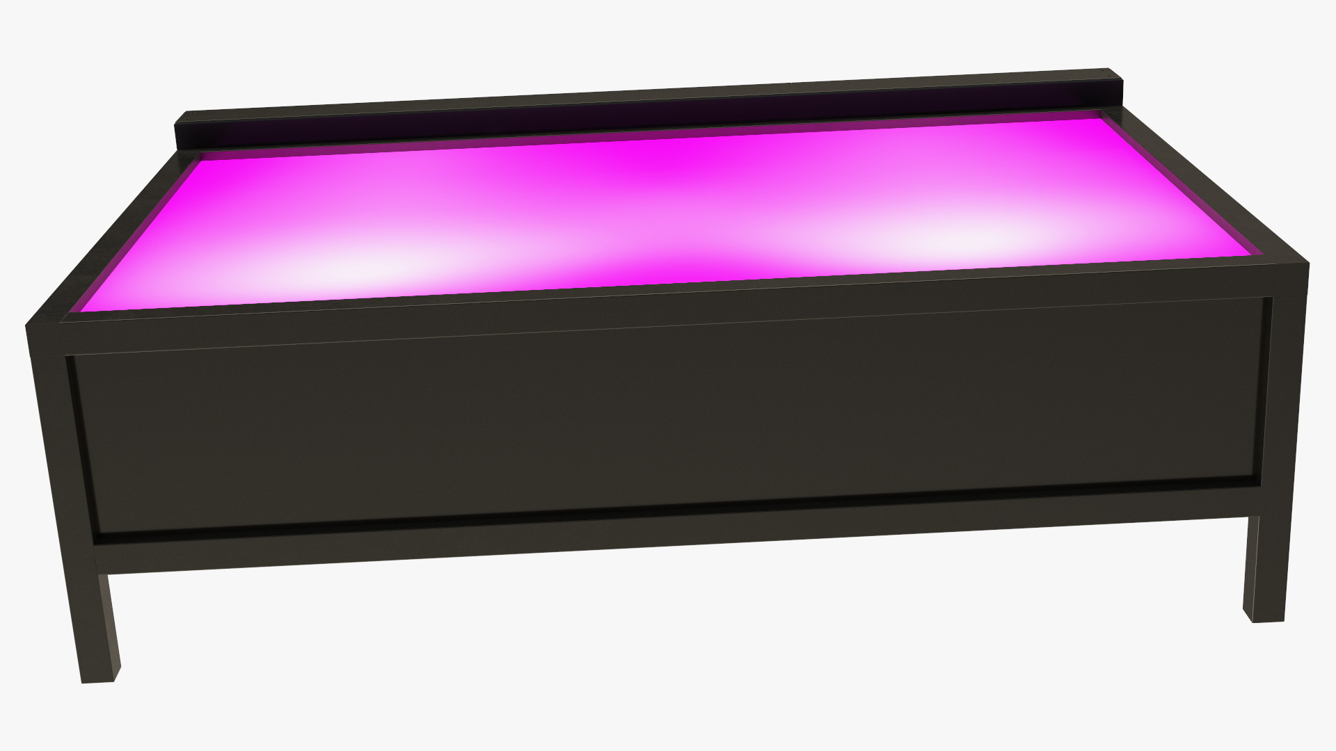DJ Console with Mixer Pioneer and Purple Lighting 3D model