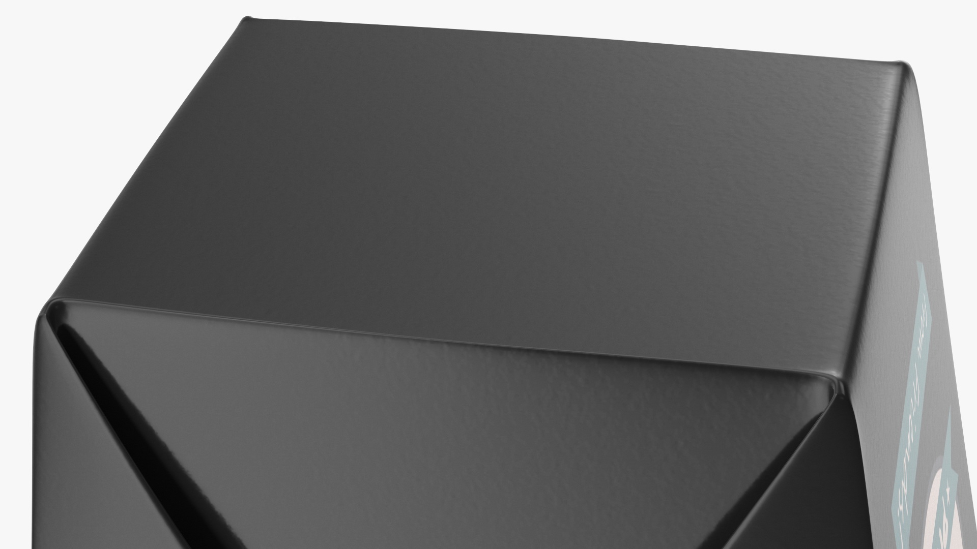 Black Paper Chinese Takeout Box 16 Oz 3D