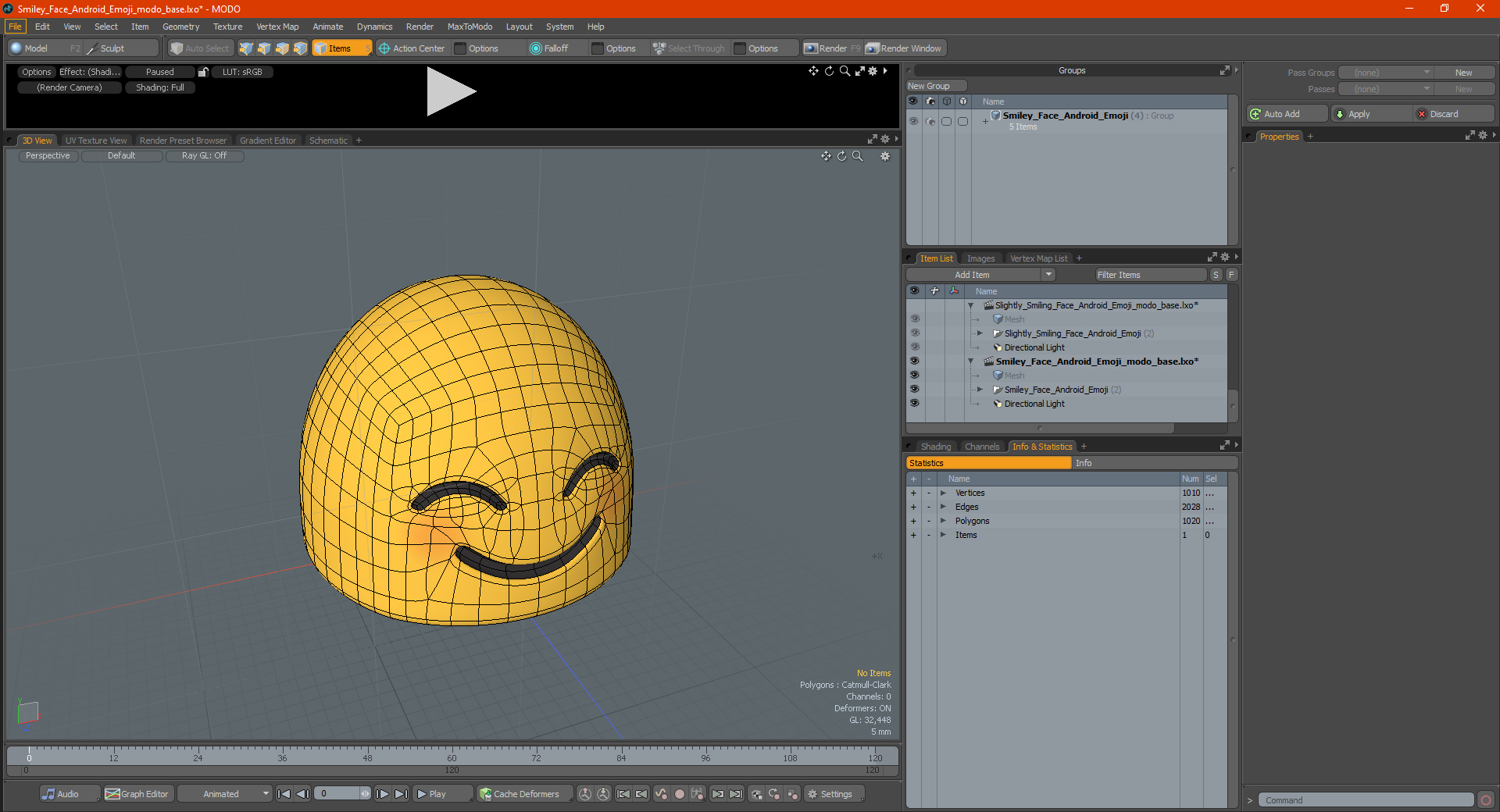 3D model Smiley Face Android Emoji