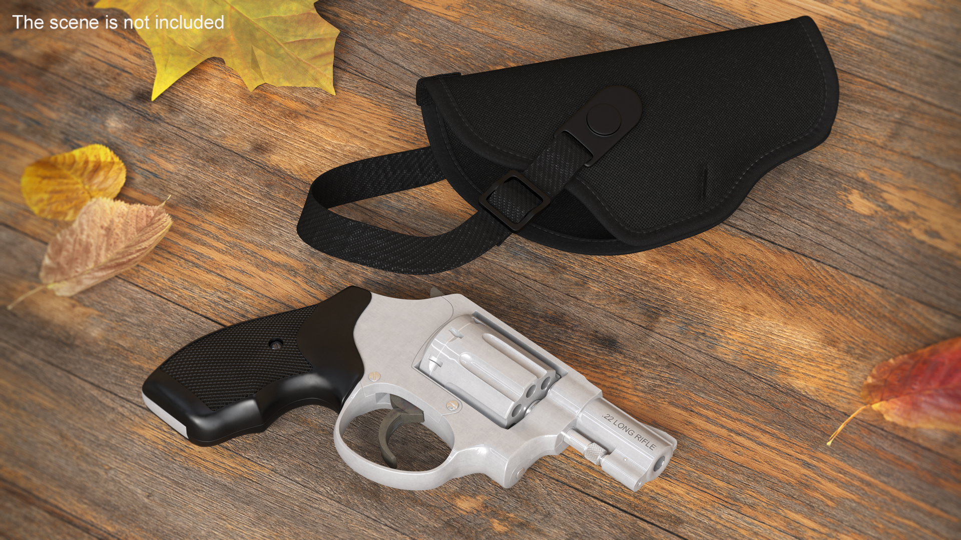 3D Revolver and Nylon Belt Holster
