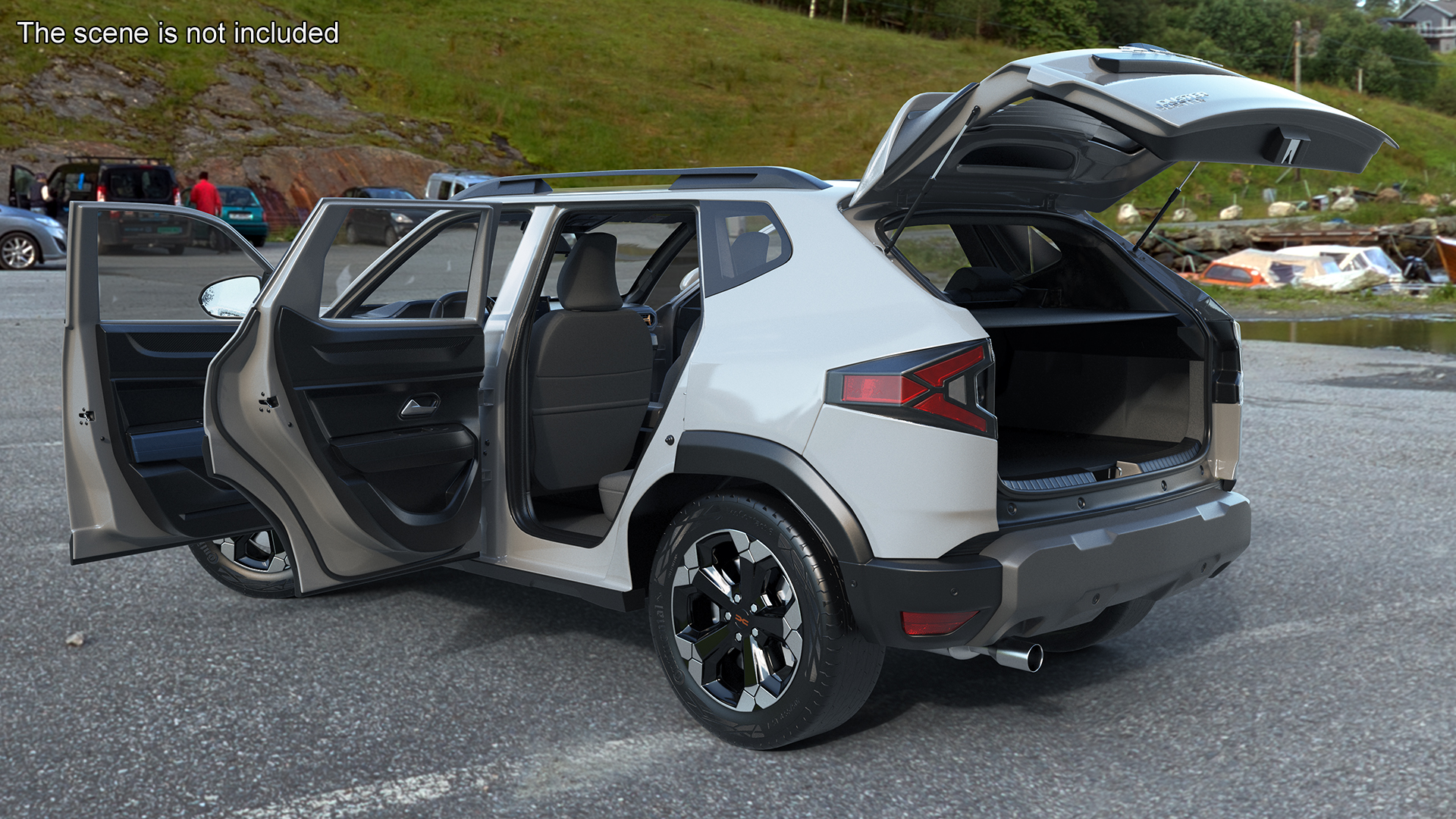 3D Dacia Duster 2024 Crossover White model