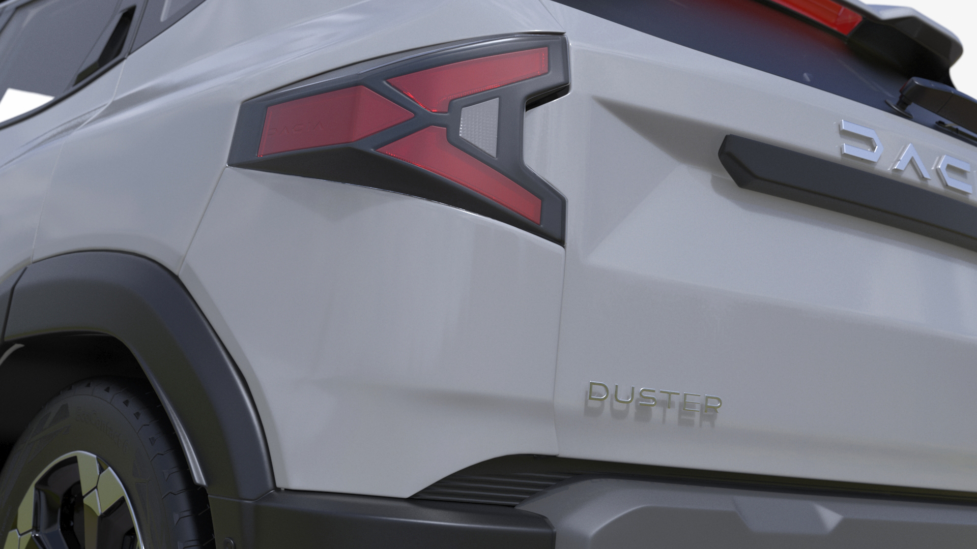 3D Dacia Duster 2024 Crossover White model